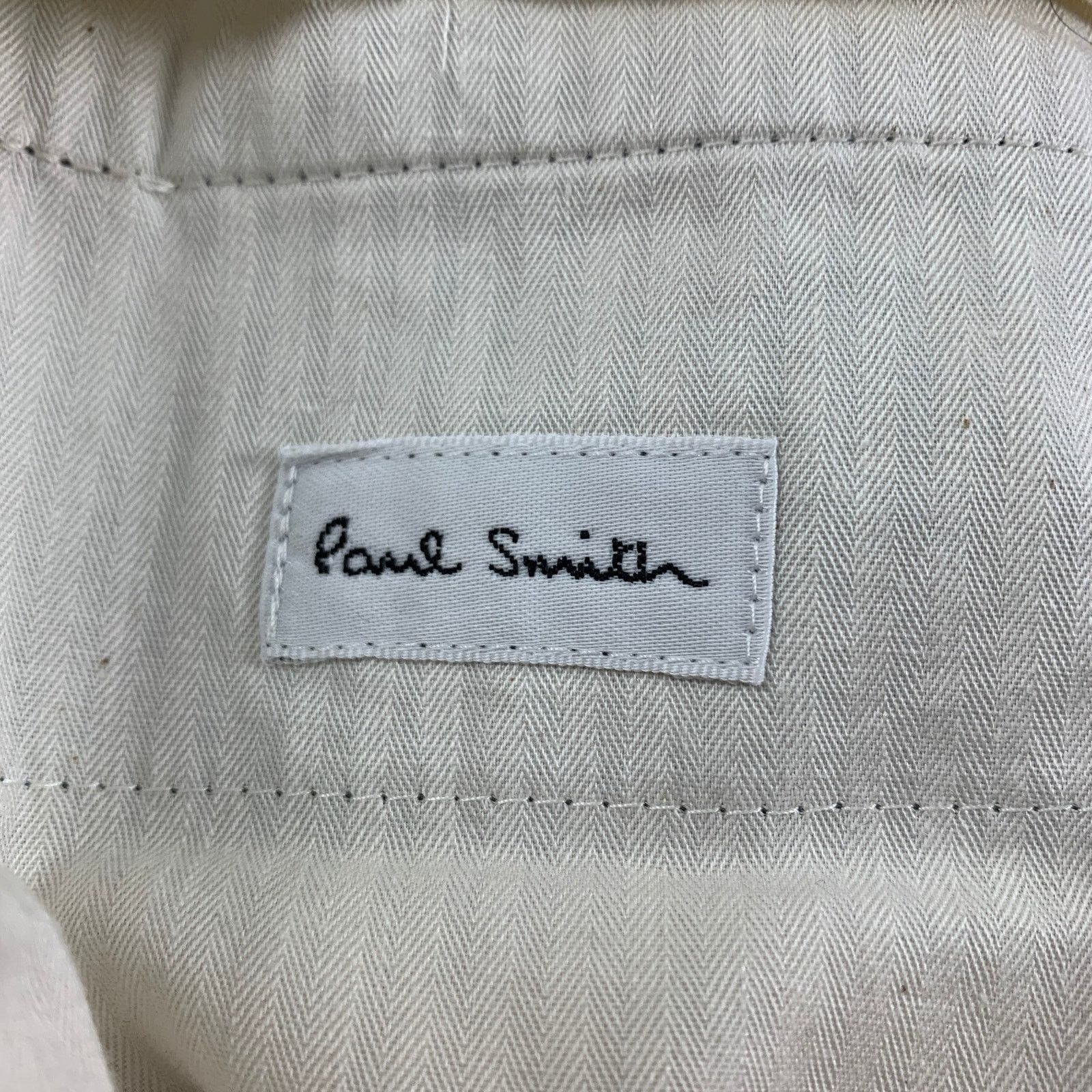 Paul Smith Size S Gray Glenplaid Cotton Silk Notch Lapel Suit Size 38R - 9 Thumbnail