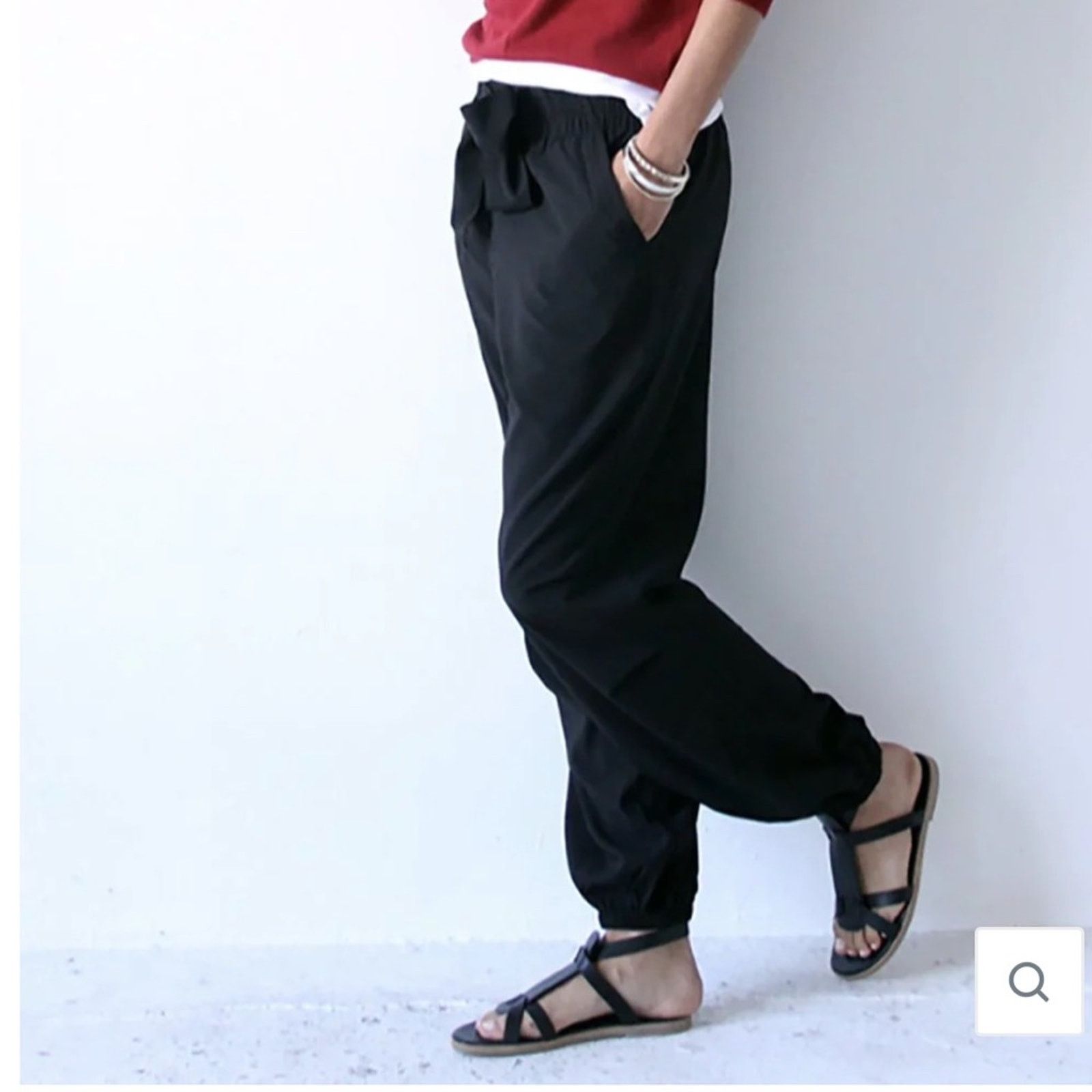 Other PASKHO SERENE ULTRA COMFORTABLE PANTS BLACK NERO Jogger Size 28" / US 6 / IT 42 - 1 Thumbnail
