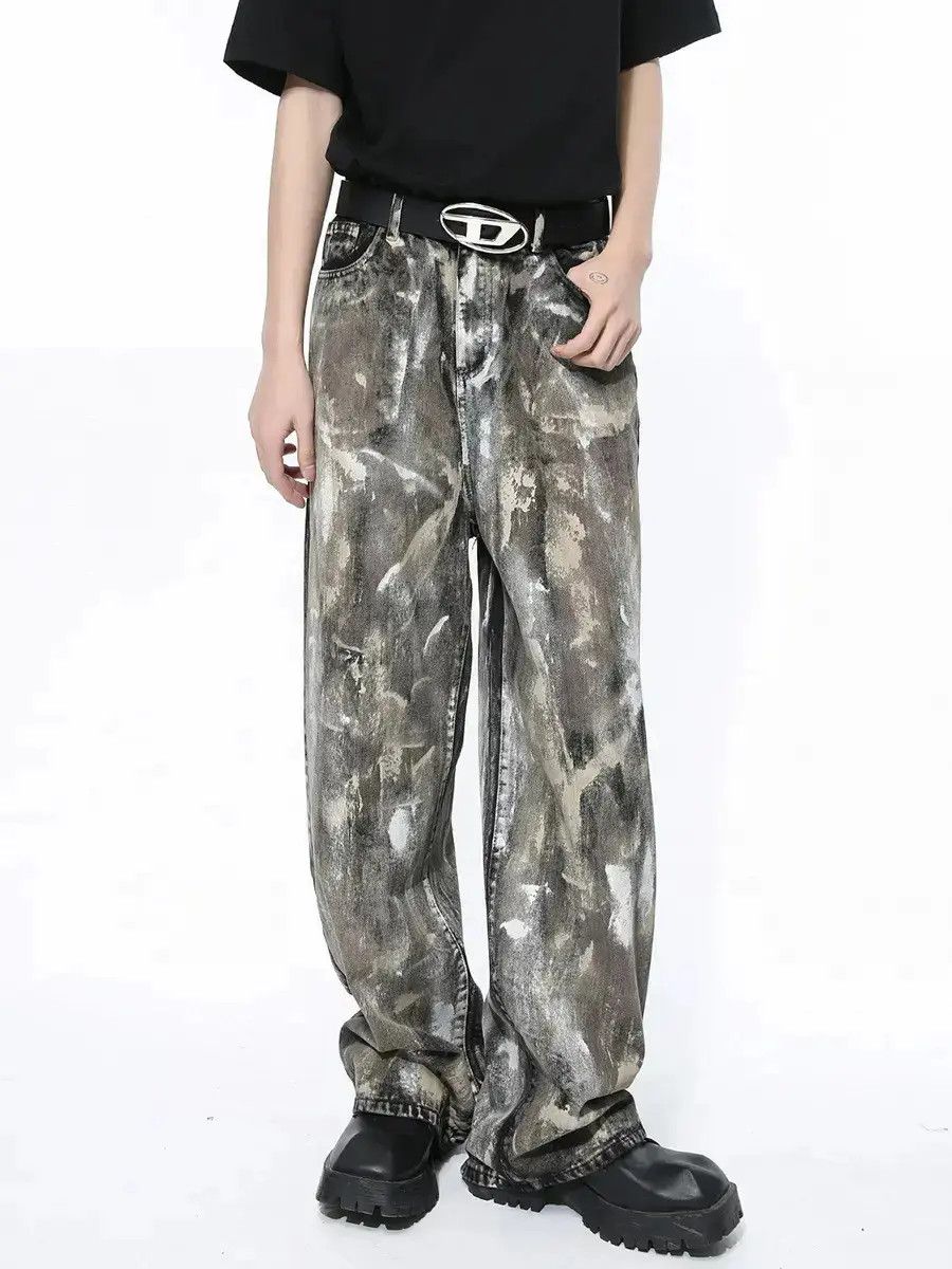 Japanese Brand Retro loose camouflage casual jeans Size US 32 / EU 48 - 6 Thumbnail