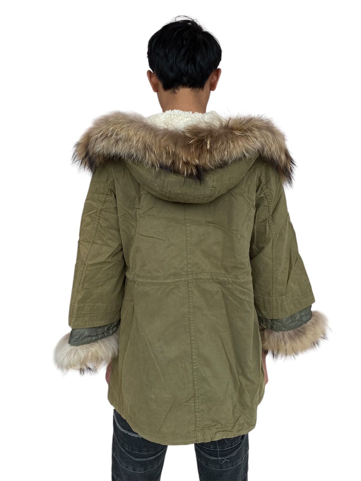 If Six Was Nine × Japanese Brand × Le Grande Bleu (L.G.B.) 2000s Rodeo Crown - Fur Hoodie Jacket Size M / US 6-8 / IT 42-44 - 4 Thumbnail