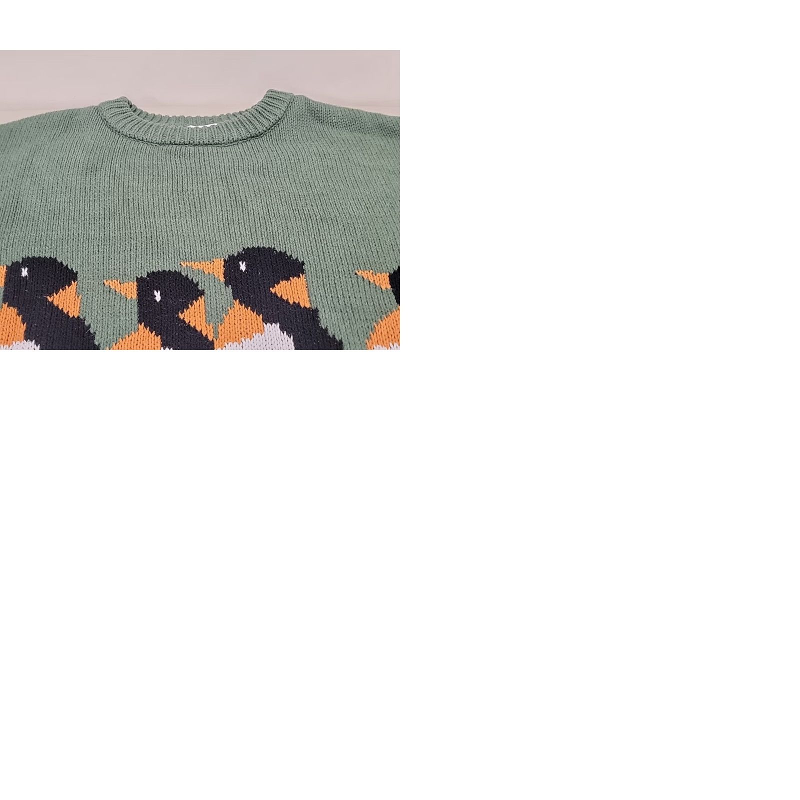 Vintage Callahan Knitwear Womens Sweater Size Large Green Penguins Knit Pullover Size L / US 10 / IT 46 - 9 Thumbnail