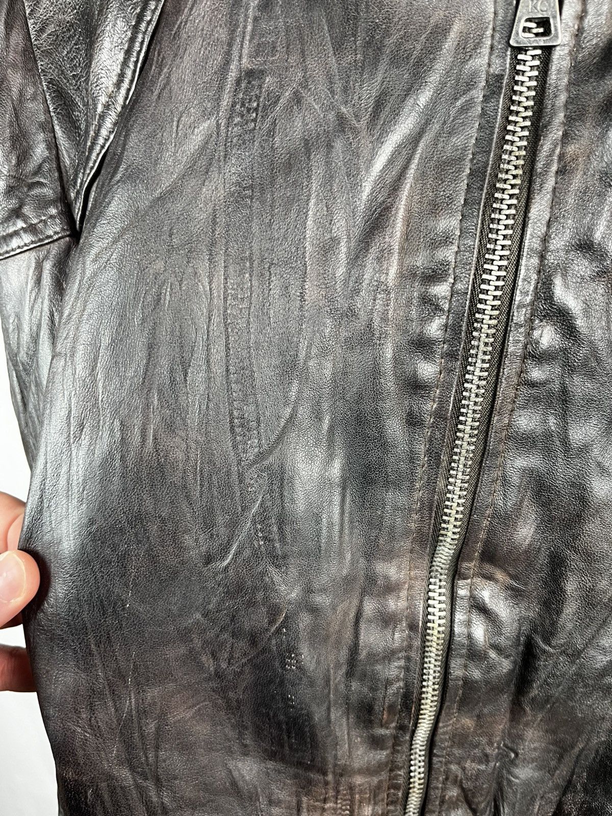 Other Kenneth Cole Avant Garde leather jacket Rick Owens style Y Size US S / EU 44-46 / 1 - 8 Thumbnail