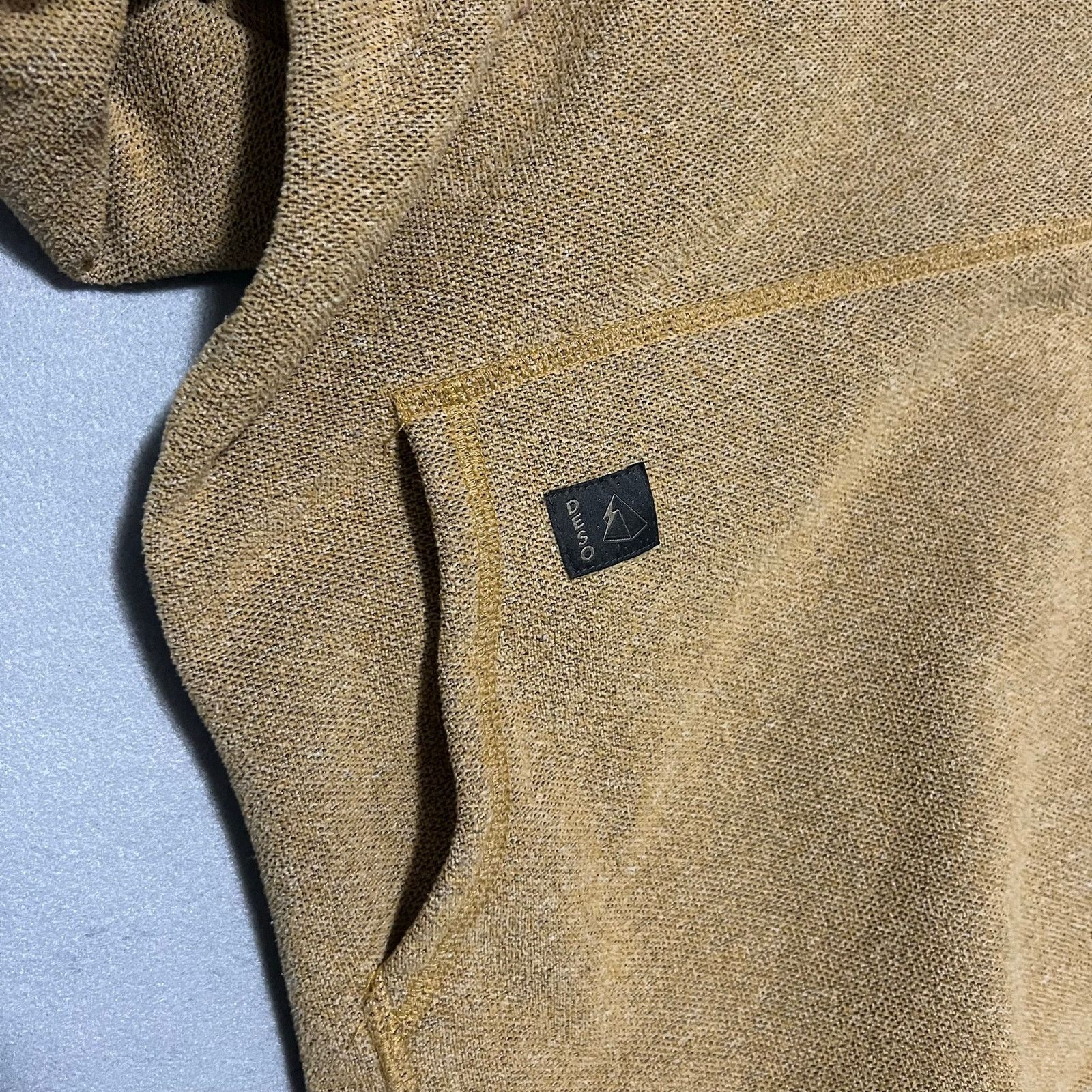 Vintage Deso Hoodie Womens Medium Mustard Cowl Neck Made in USA boho Size M / US 6-8 / IT 42-44 - 11 Thumbnail