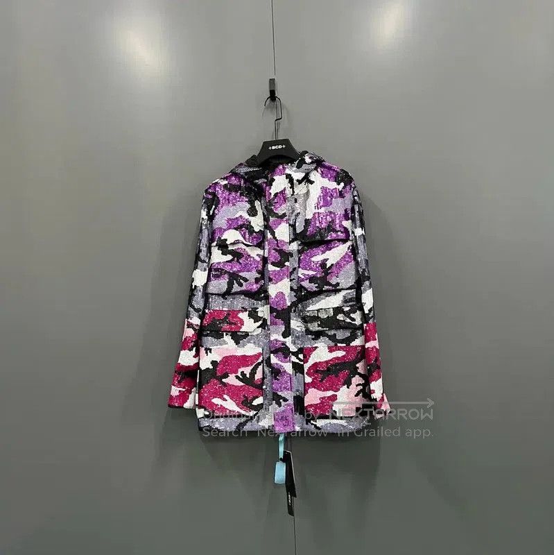 Valentino Valentino Colorful Camo Cotton Long Sleeve Jacket . Size US M / EU 48-50 / 2 - 1 Thumbnail