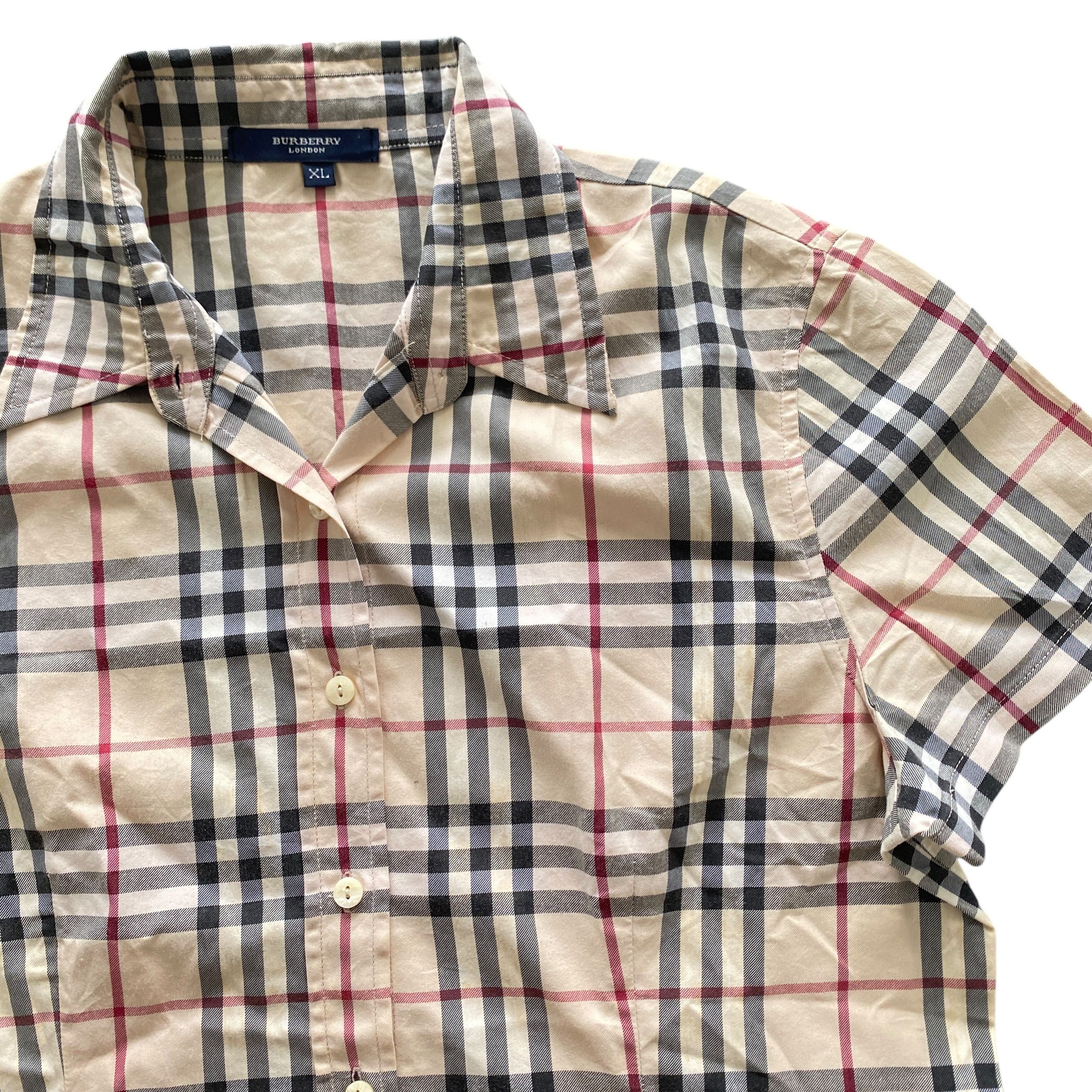 Burberry × Vintage Burberry Nova Check Iconic Shirt Size XL / US 12-14 / IT 48-50 - 2 Thumbnail
