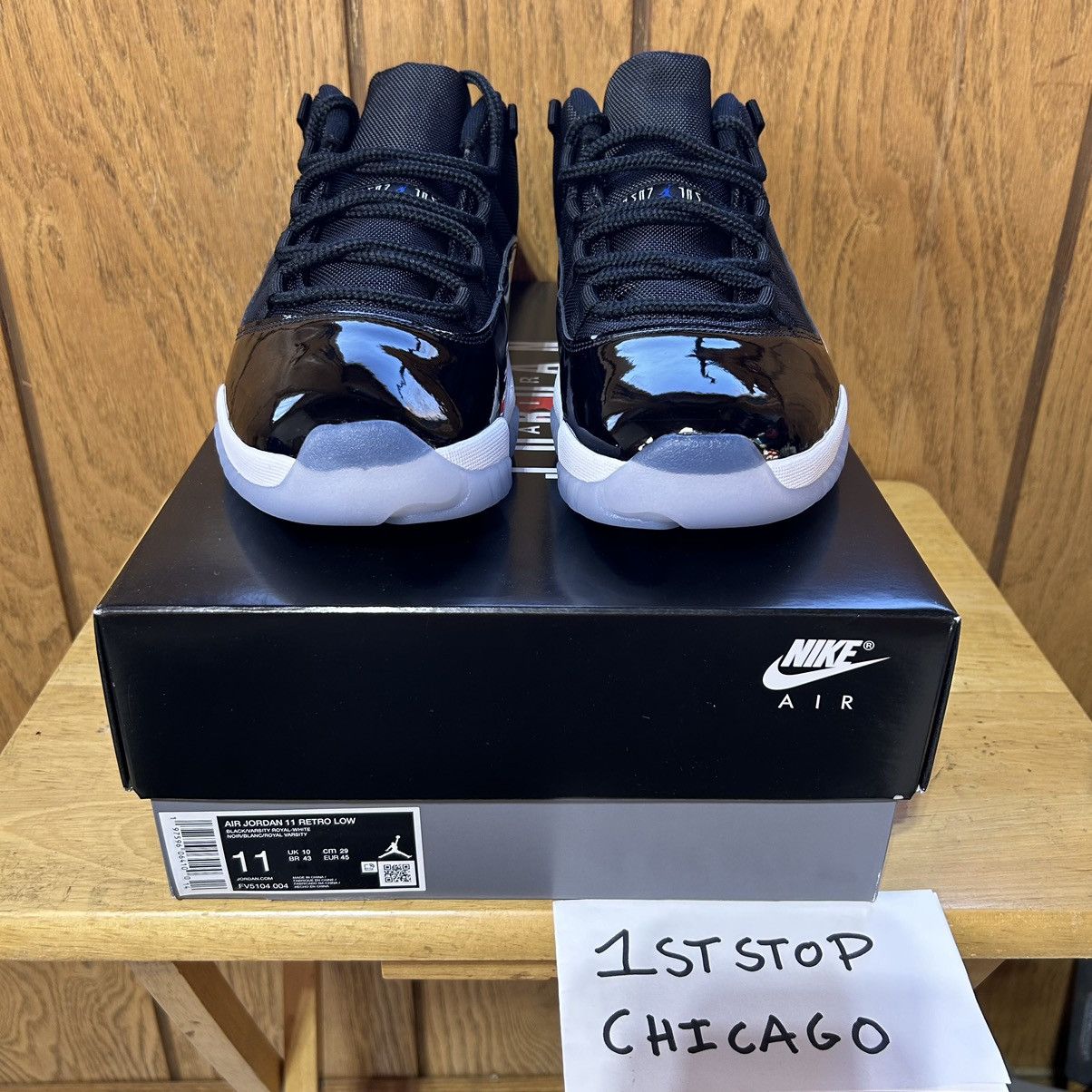 Jordan Brand × Nike Air Jordan 11 Low Retro Space Jam Mens 11 DS FV5104-004 NEW Size US 11 / EU 44 - 2 Thumbnail