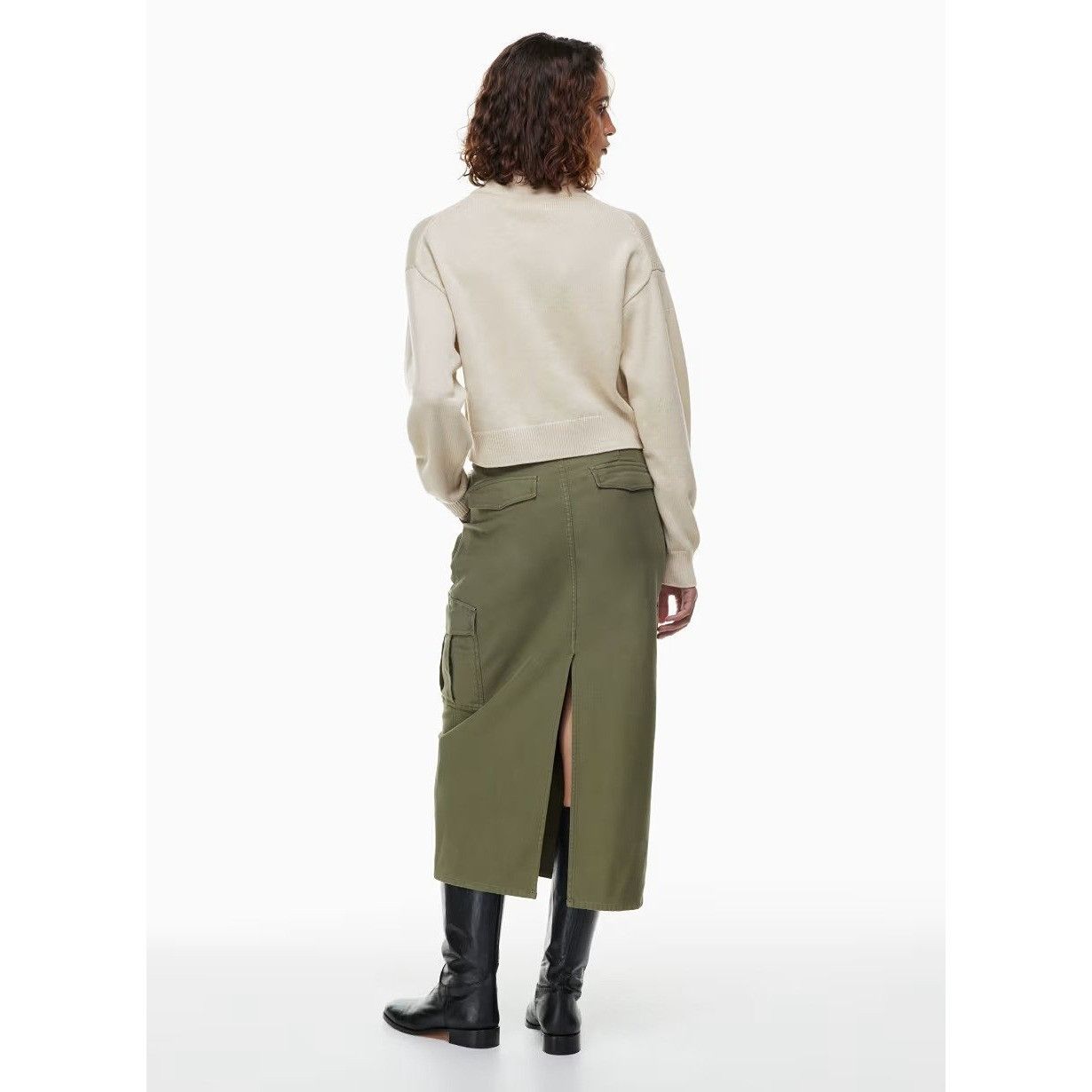 Aritzia Aritzia Wilfred Free Harper Cropped Wool Sweater Mockneck Wo Size L / US 10 / IT 46 - 5 Thumbnail