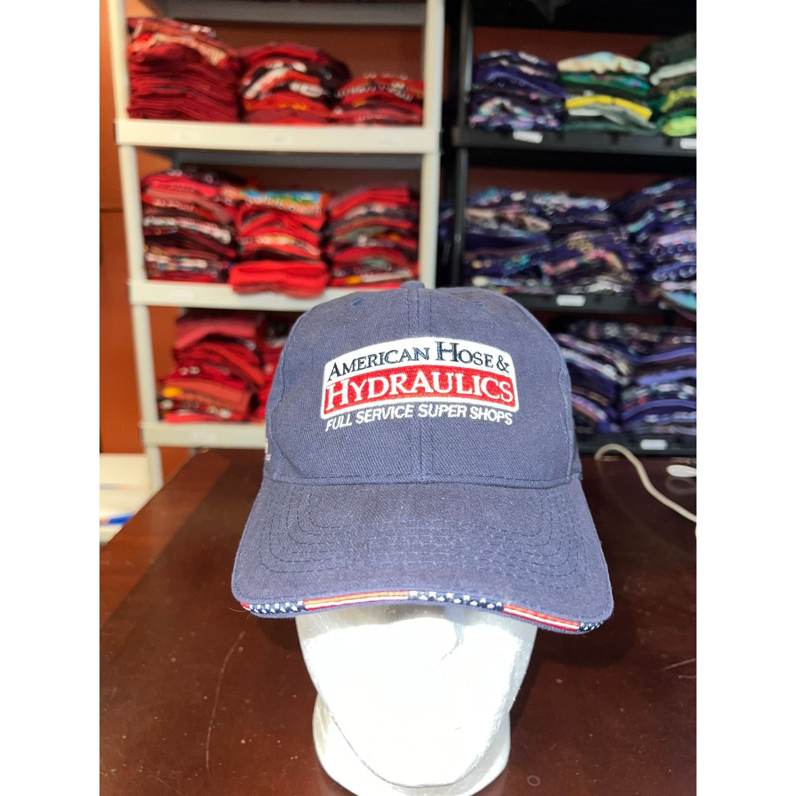 Vintage Vintage American Hat Hose & Hydraulics Blue USA Cap Headwear Size ONE SIZE - 1 Thumbnail