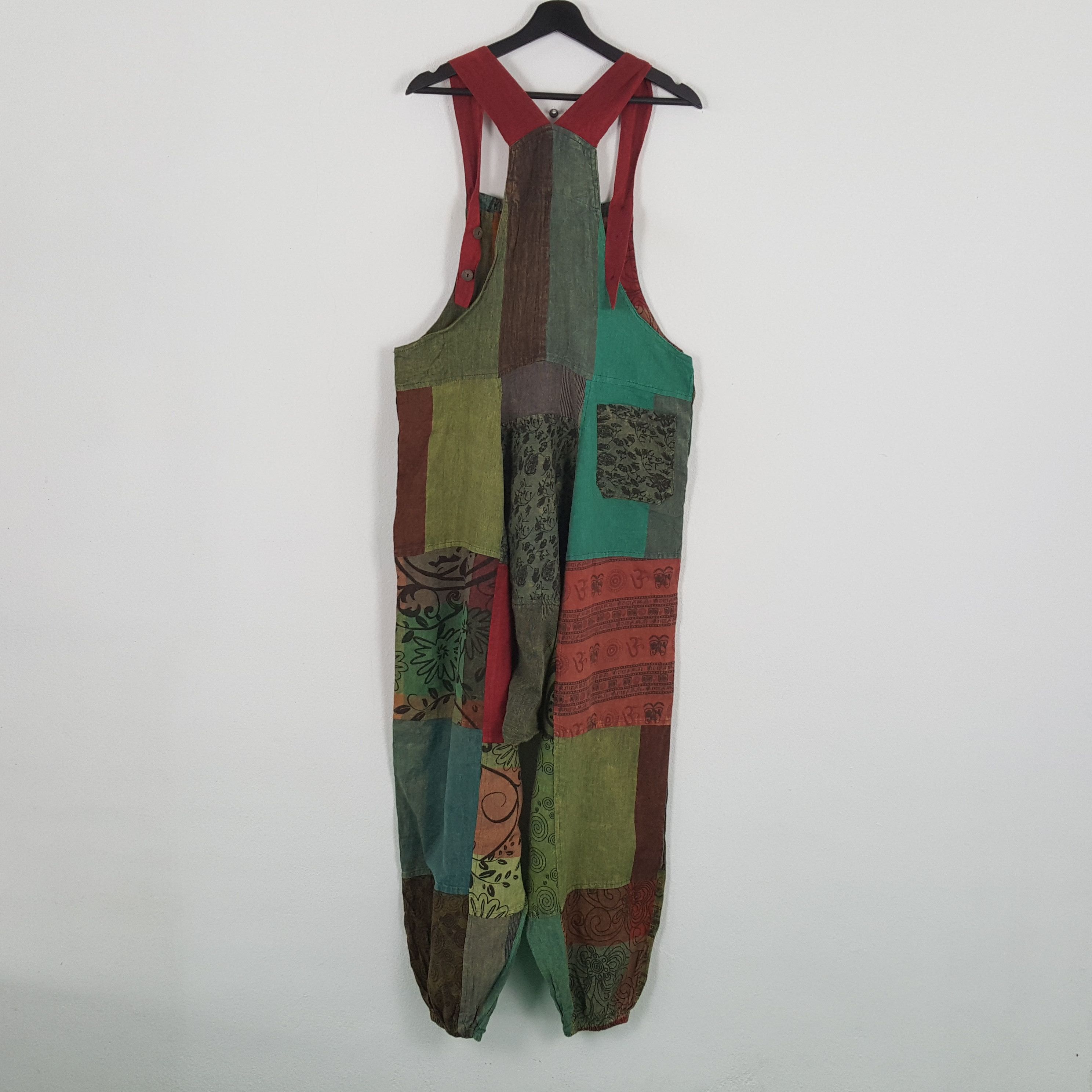 Japanese Brand STREETWEAR Patchwork Design Fashion Style Overall Size US 38 / EU 54 - 4 Thumbnail