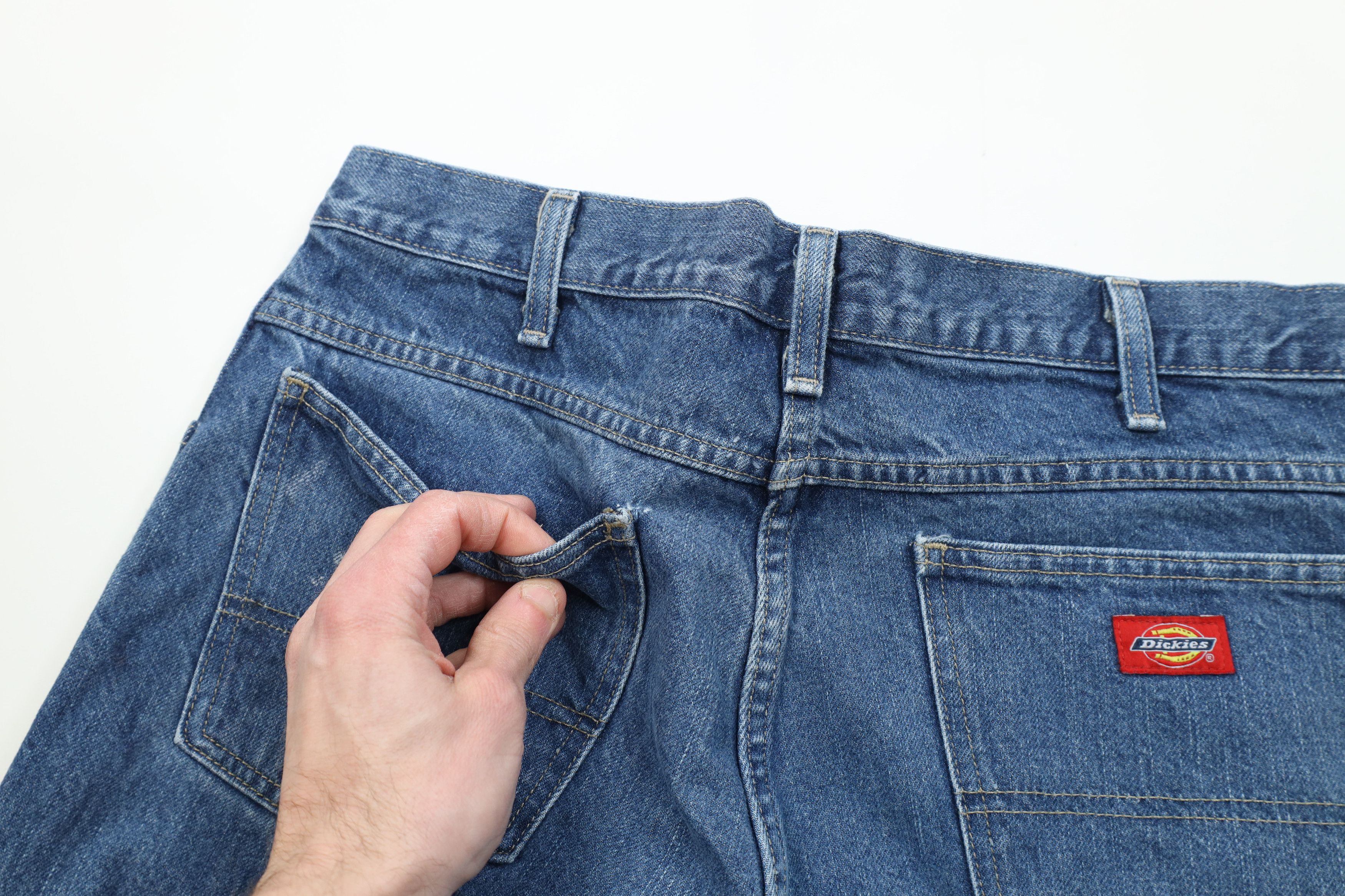 Dickies Vintage Y2K Dickies Wide Leg Dungaree Denim Jeans Blue Size US 34 / EU 50 - 10 Thumbnail