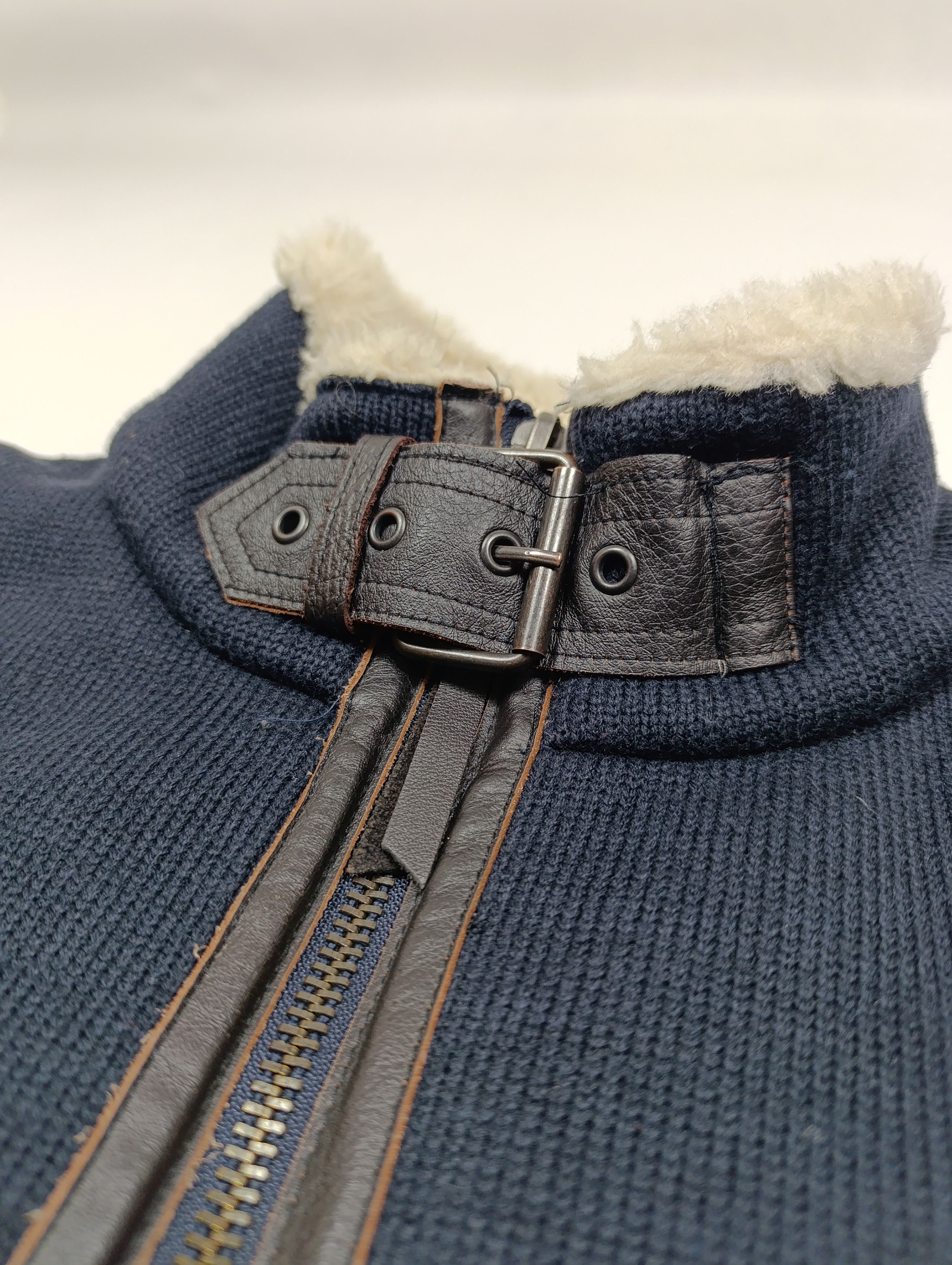 Schott SCHOTT NYC MEN'S SHELTER PLAIN KNIT SHERPA JACKET Size US L / EU 52-54 / 3 - 8 Thumbnail