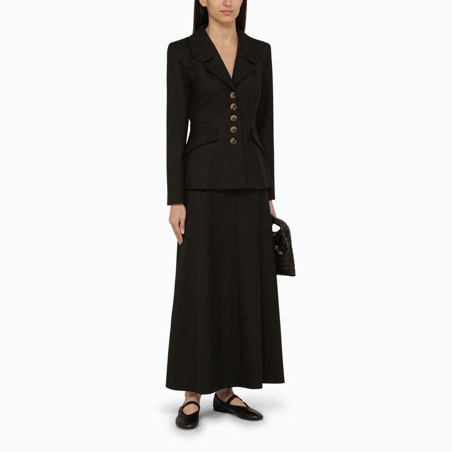 By Malene Birger o1d2blof0824 Single-Breasted Jacket in Black Size S / US 4 / IT 40 - 2 Thumbnail