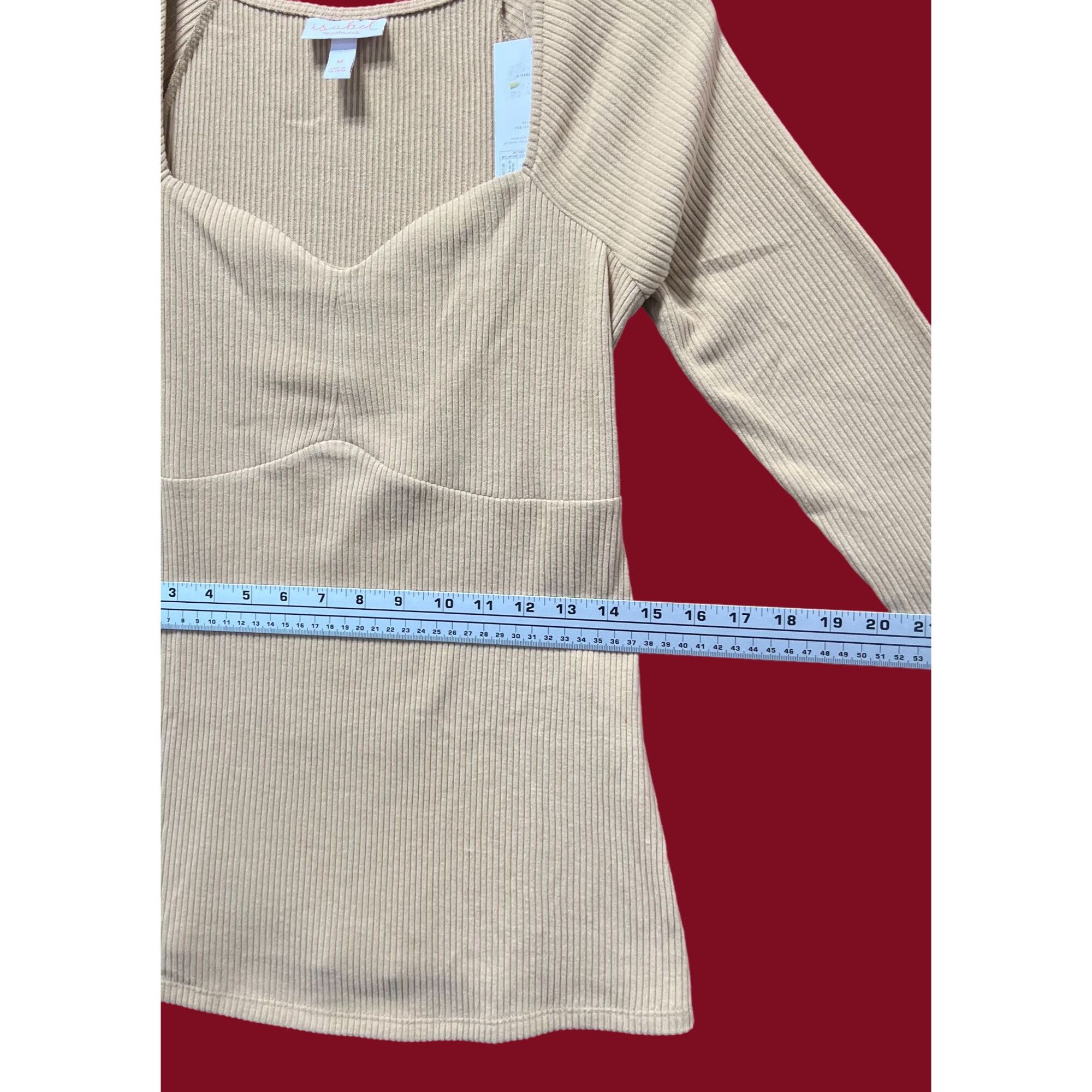 Other Isabel Maternity - Corsetry Rib Long Sleeve Maternity Top - Size M / US 6-8 / IT 42-44 - 5 Thumbnail
