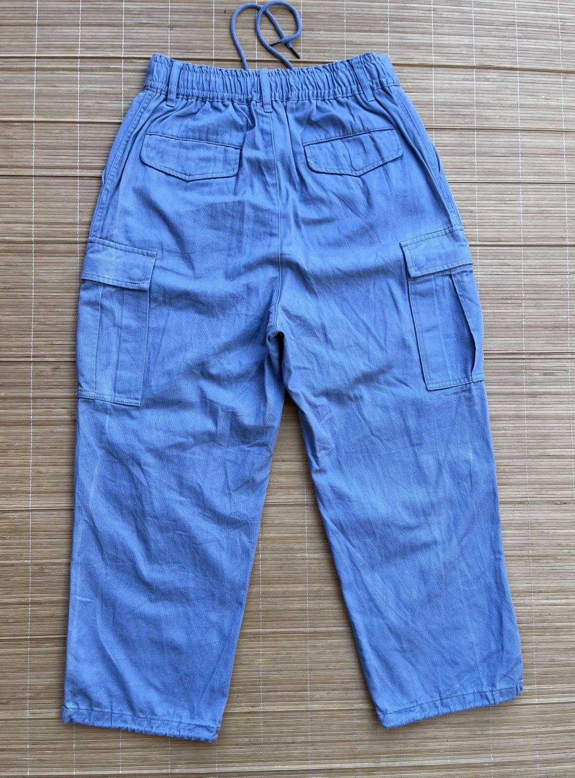 Japanese Brand Japanese brand Purple&yellow cargo baggy pants Size US 31 - 2 Thumbnail