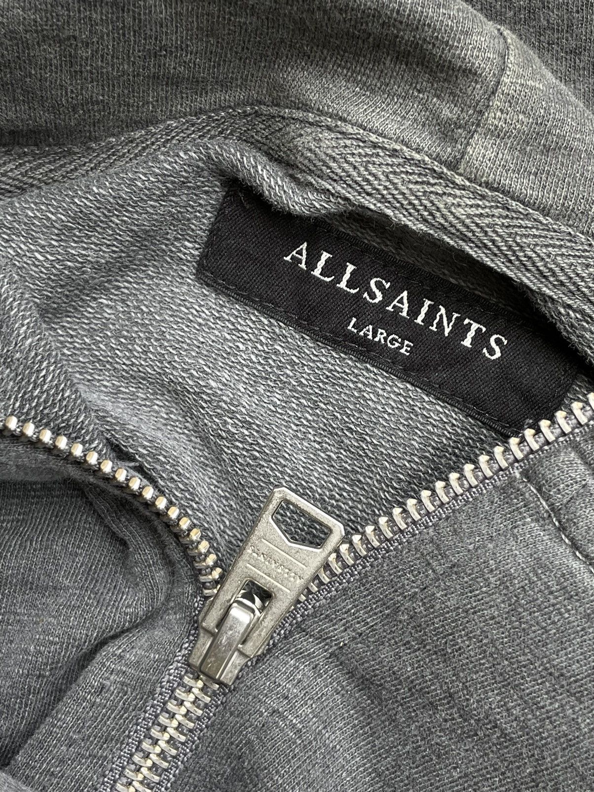 Allsaints 2000s Allsaints - Vkei Washed Black Zip-up Hoodie Size US L / EU 52-54 / 3 - 15 Thumbnail