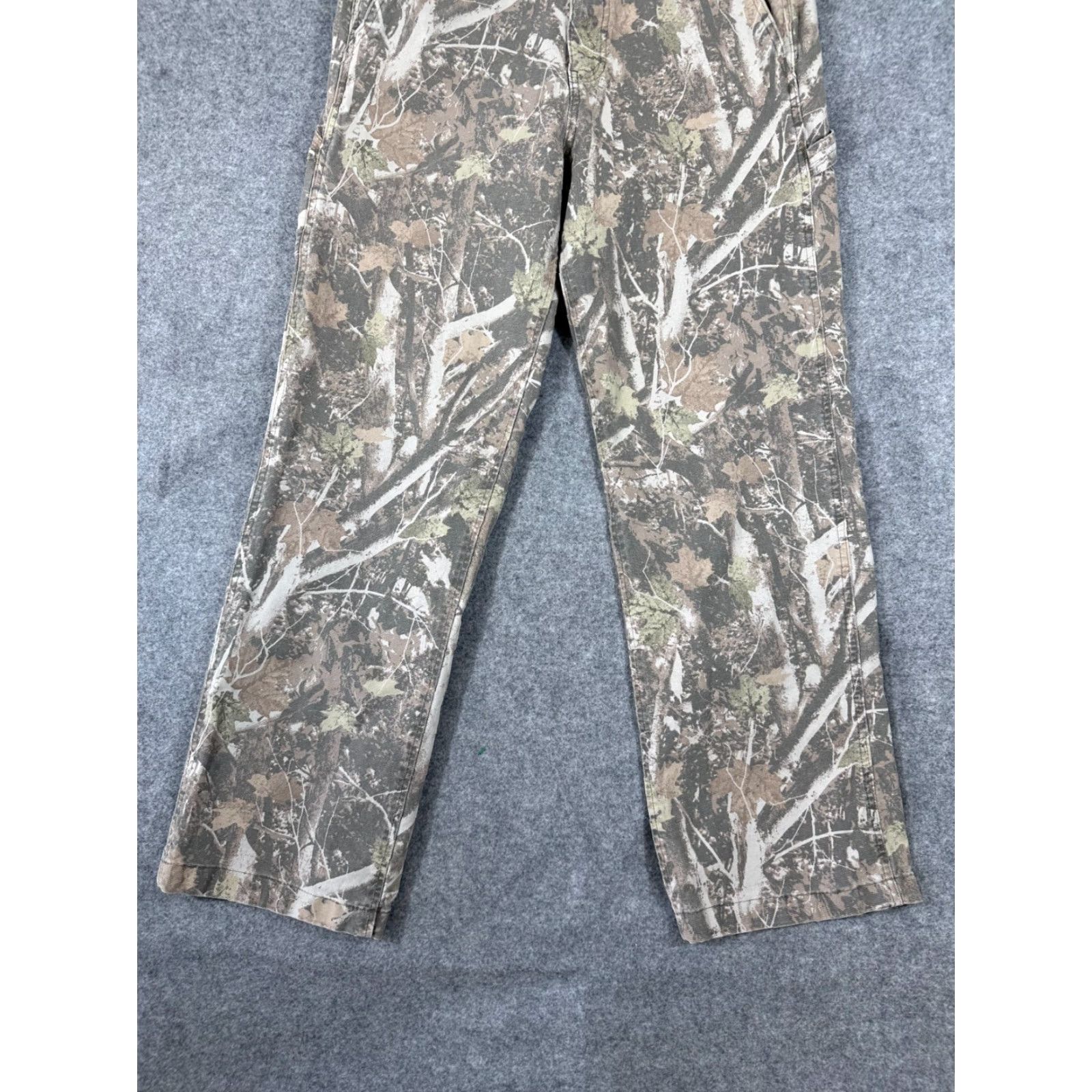 Abercrombie & Fitch Abercrombie & Fitch Pants Mens 31x32 Green Camouflage Stretch Baggy Carpenter Size US 31 - 4 Thumbnail