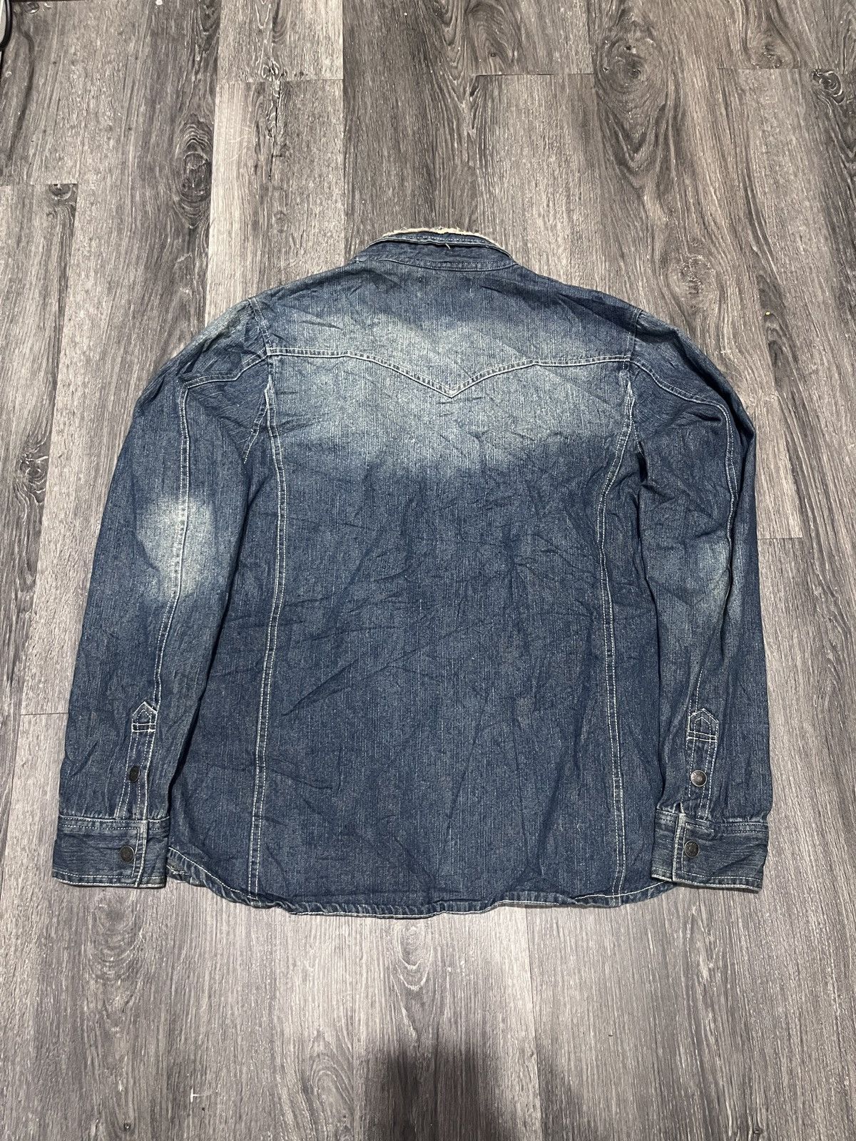 Hysteric Glamour In The Attic Vkei Embroided Union Jack Collar Denim Shirt Size US M / EU 48-50 / 2 - 12 Thumbnail