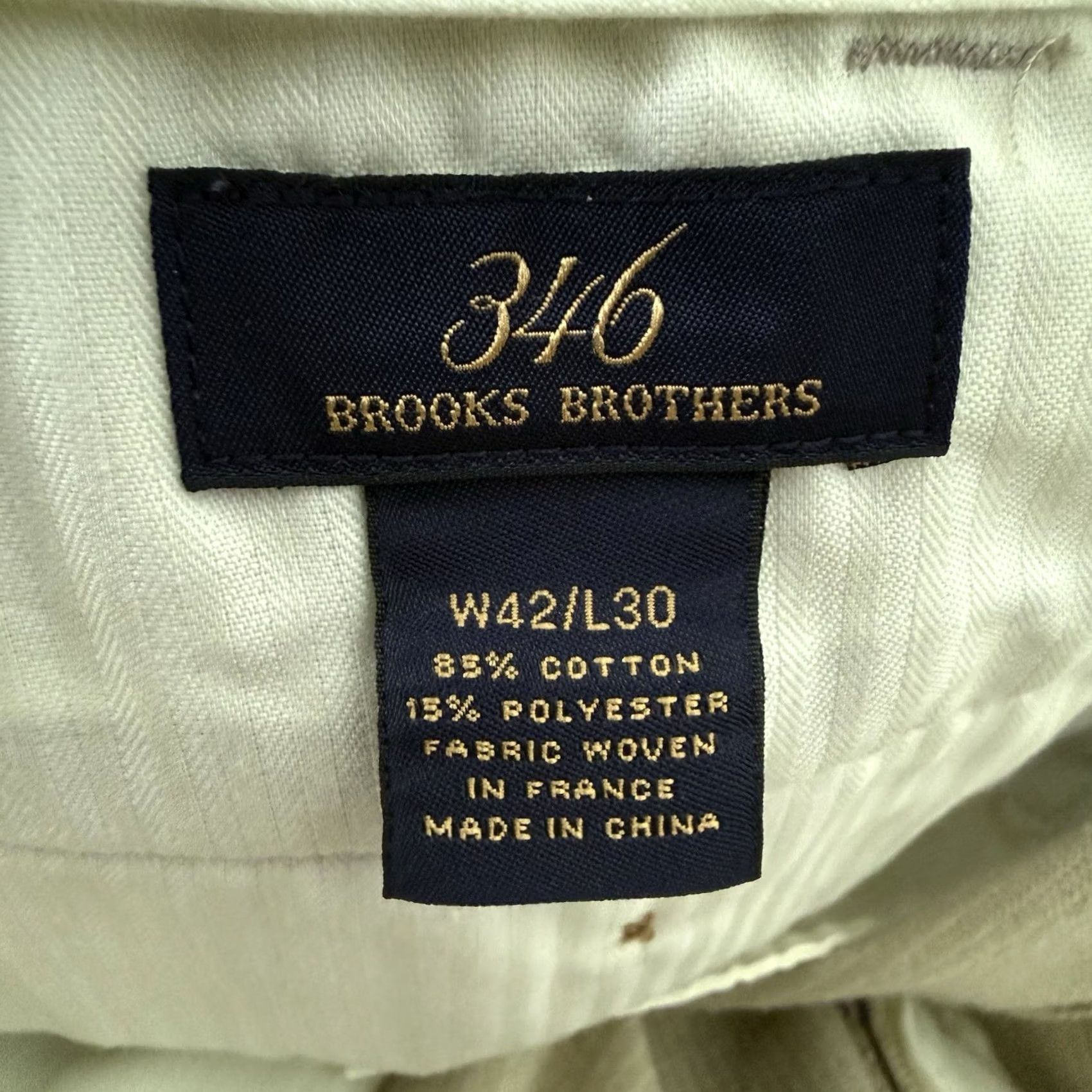 Brooks Brothers Brooks Brothers 346 Pants Mens 42x30 Tan Wide Wale Corduroy Pleated Cuffed Size US 42 / EU 58 - 2 Thumbnail