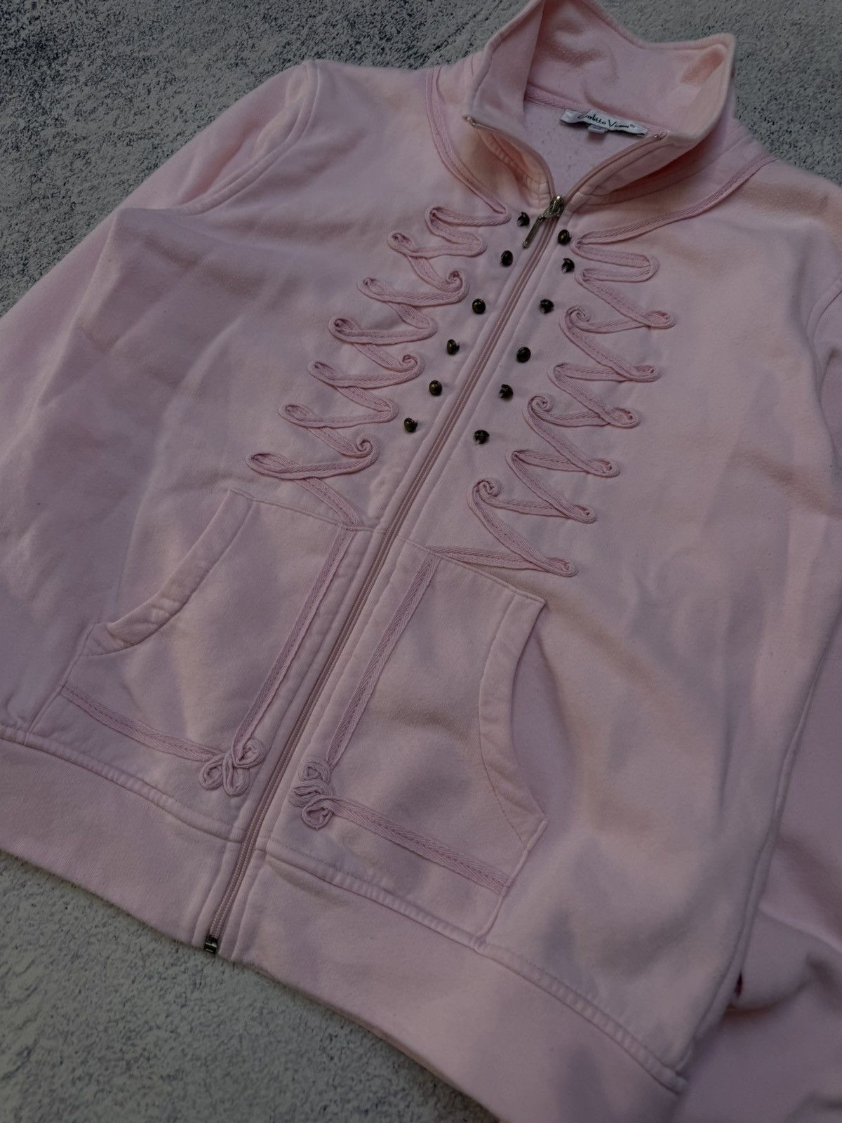 If Six Was Nine 00s Y2K Pink Hussar Zip Jkt Awant Garde opium Japanese LGB Size L / US 10 / IT 46 - 4 Thumbnail