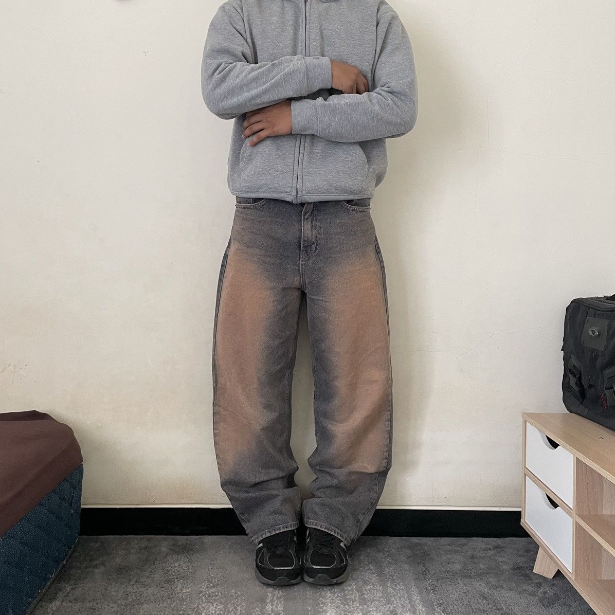 Japanese Brand × Vintage Jeans Vintage Baggy Washed Size US 30 / EU 46 - 1 Thumbnail