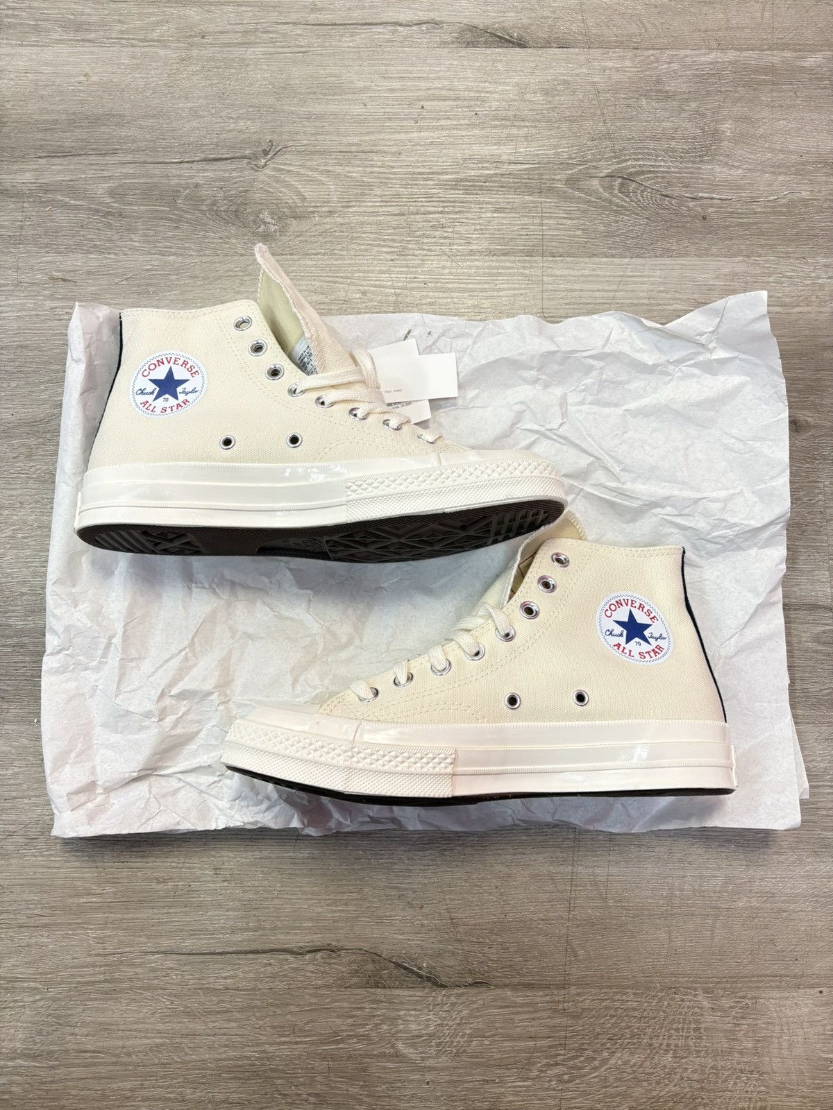 CDG by Comme des Garcons × Converse Play Converse ‘70 High Size US 7 / EU 40 - 2 Thumbnail