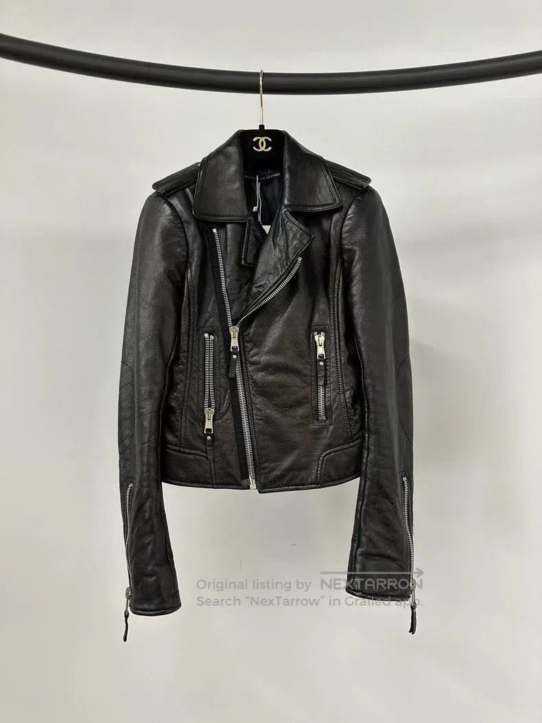 Balenciaga Balenciaga Black leather biker jacket Size XS / US 0-2 / IT 36-38 - 1 Thumbnail