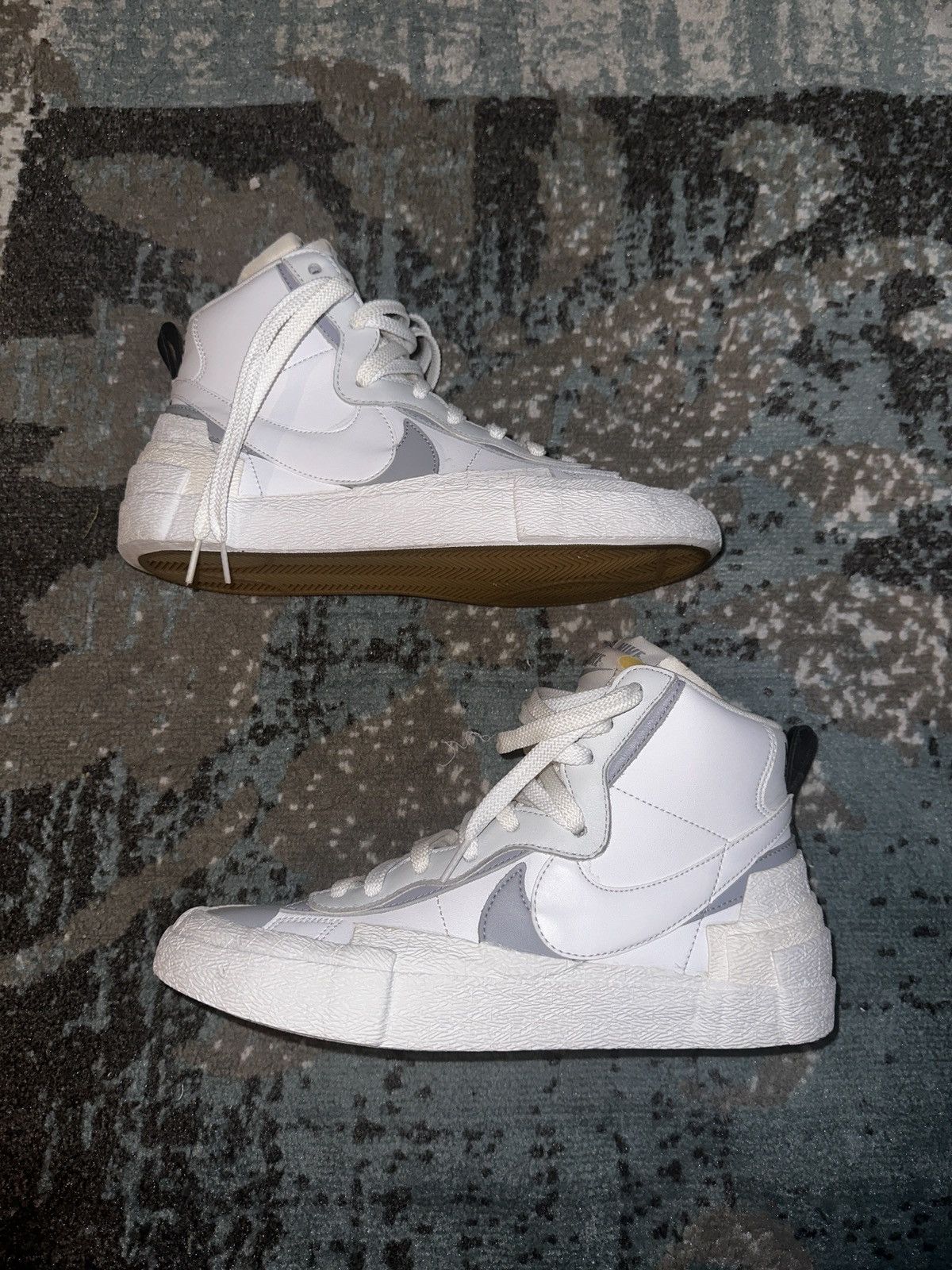 Nike Nike Blazer Mid Sacai White Grey size 9.5 | Grailed