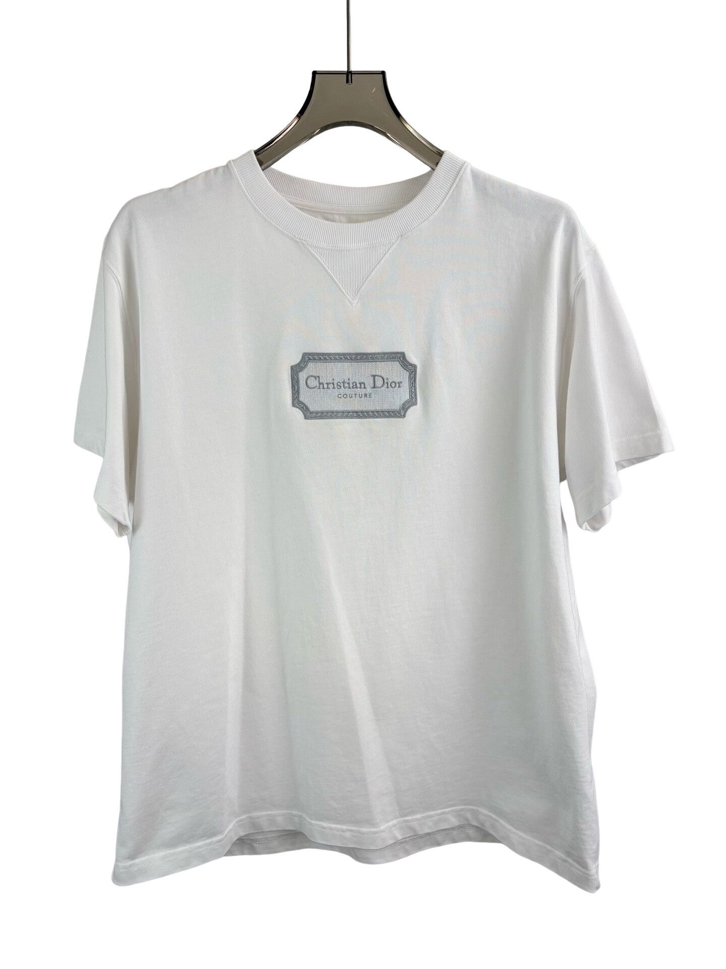Dior Dior Embroidered Couture Logo T-Shirt XL Size US XL / EU 56 / 4 - 1 Thumbnail