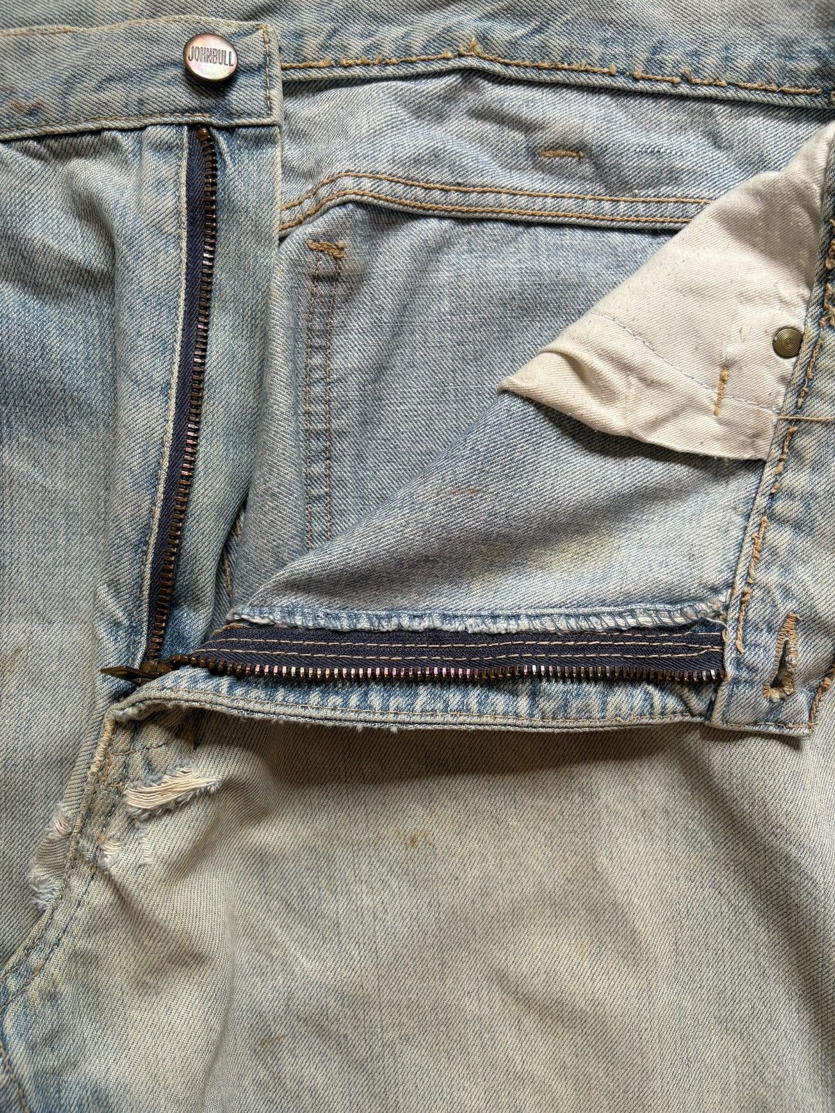 Johnbull Vintage John Bull Mud Wash Distressed Baggy Jeans ggy Jeans Size US 36 / EU 52 - 10 Thumbnail