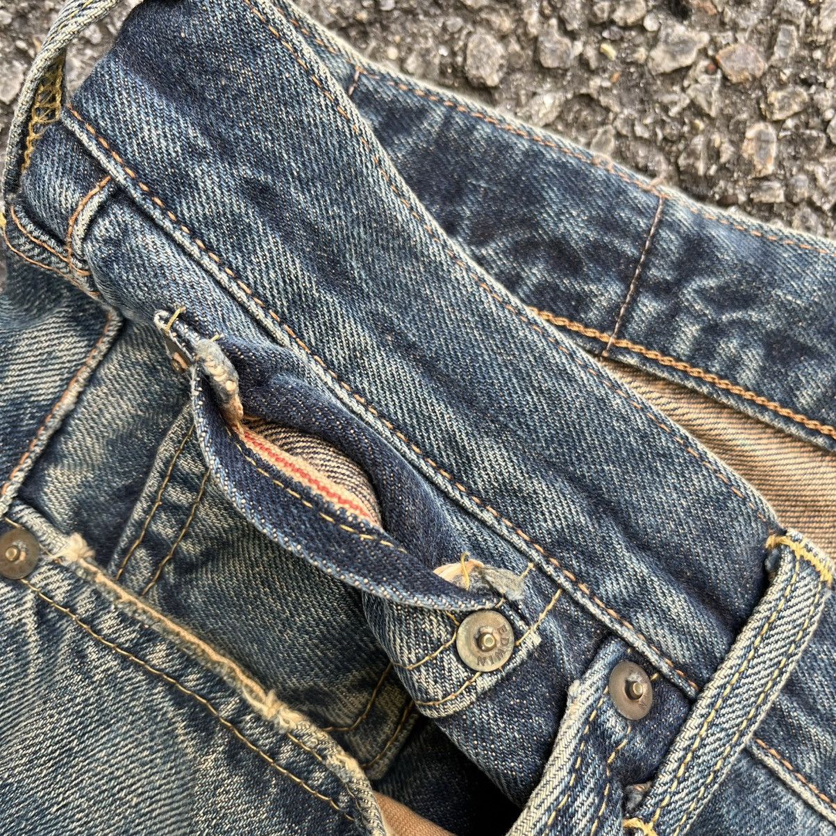 Hysteric Glamour VINTAGE EDWIN 505X SELVEDGE MUDWASH RUSTY DISTRESSED DENIM Size US 31 - 6 Thumbnail