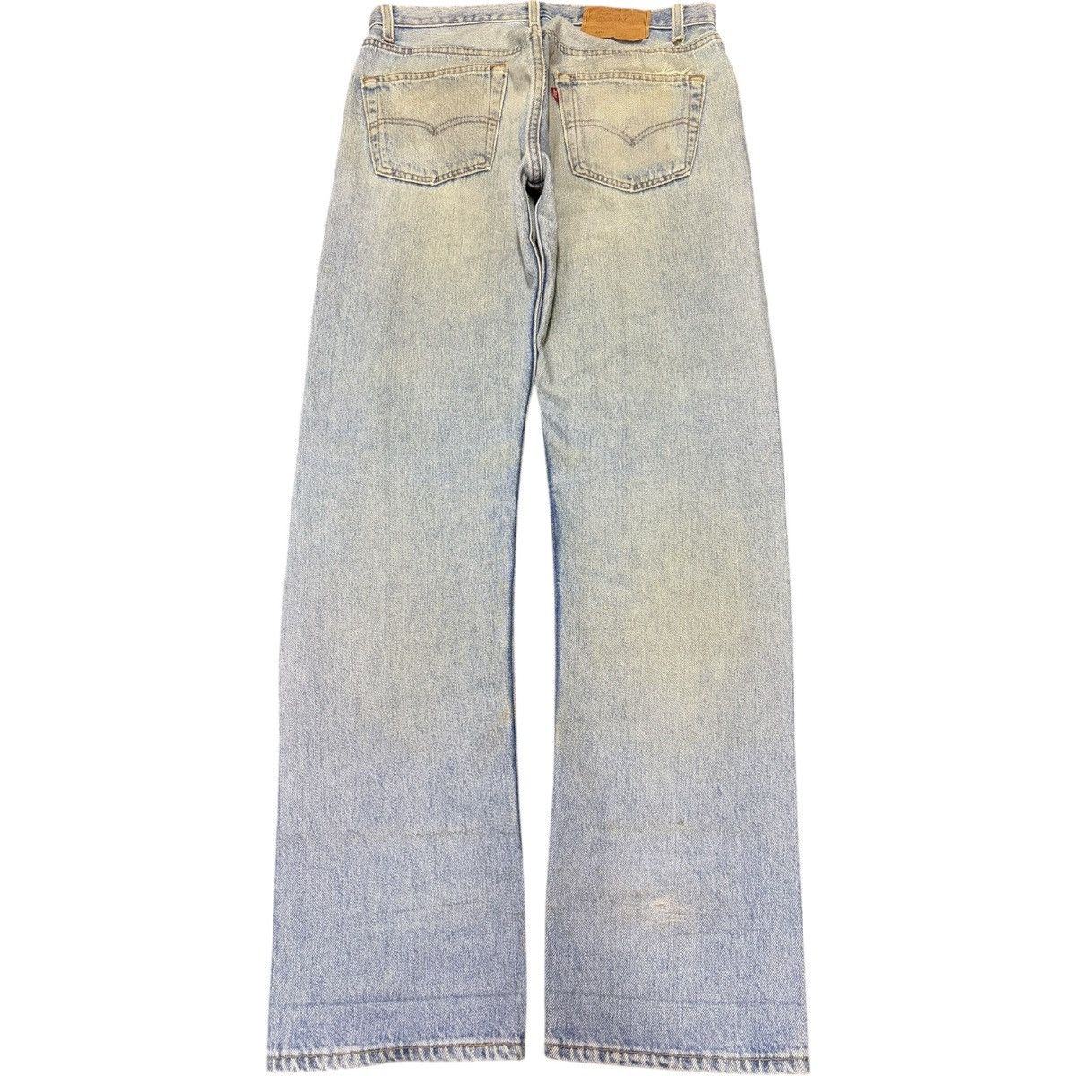Levi's Vintage 90s Levis 501 Mud Wash Distressed Jeans Size US 32 / EU 48 - 2 Thumbnail