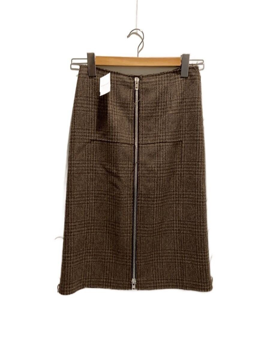 Maison Margiela Check Pattern Wool Zip Skirt Size 26" / US 2 / IT 38 - 1 Thumbnail