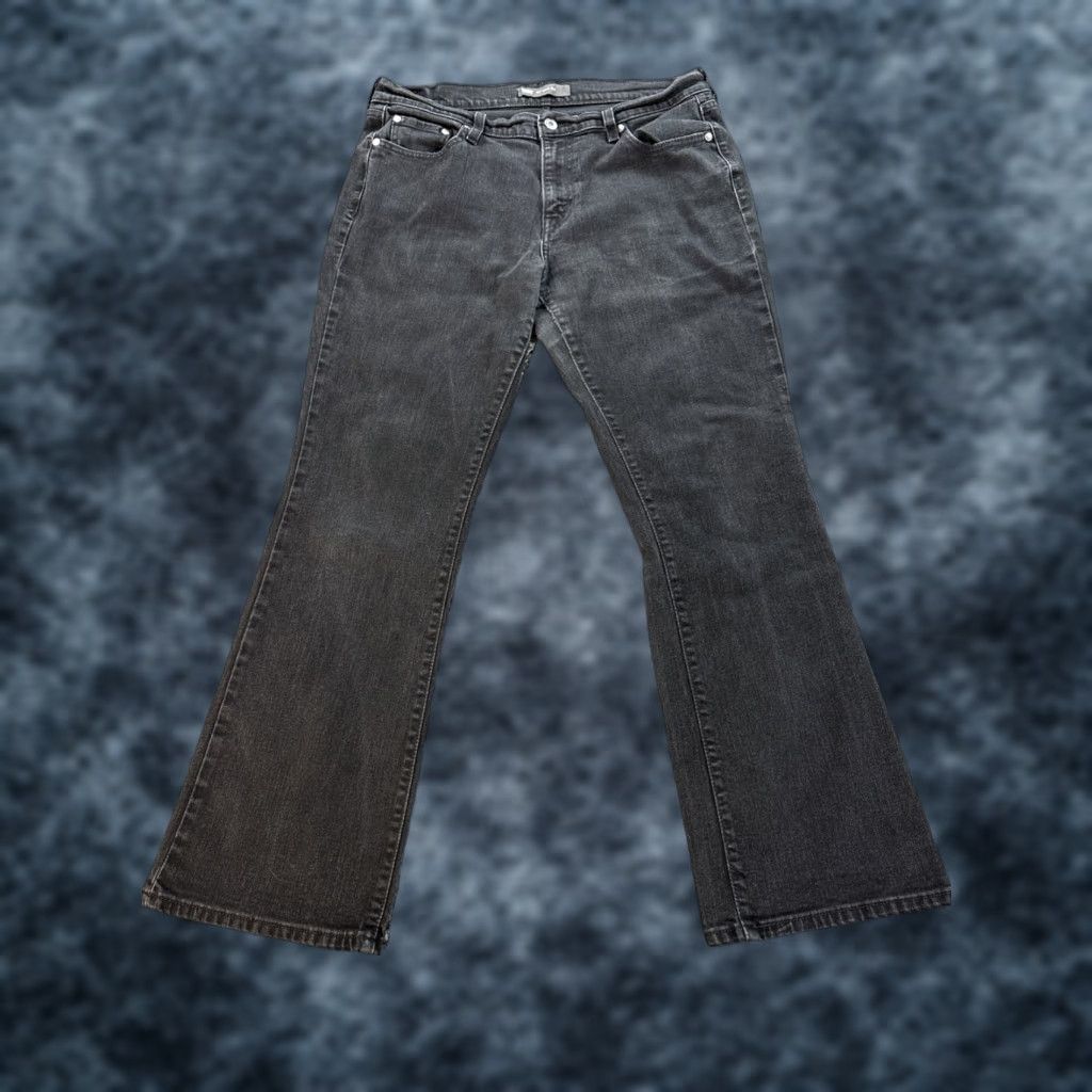 Levi's Levi's 515 Boot Cut Jeans Womens 14 Medium Black Stretch Denim Mid Rise 30in Inseam Size 36" / US 14 / IT 50 - 1 Thumbnail