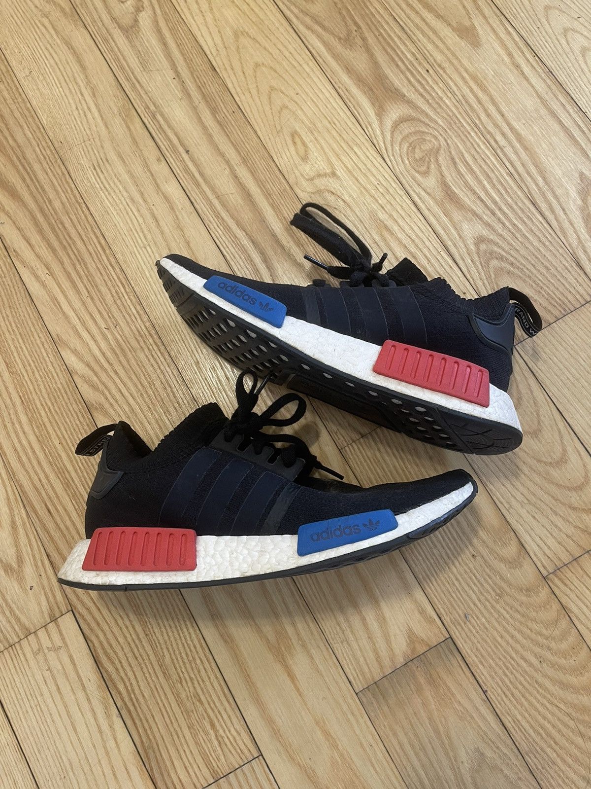 Adidas NMD Core Black Lush Red OG Red Blue Size