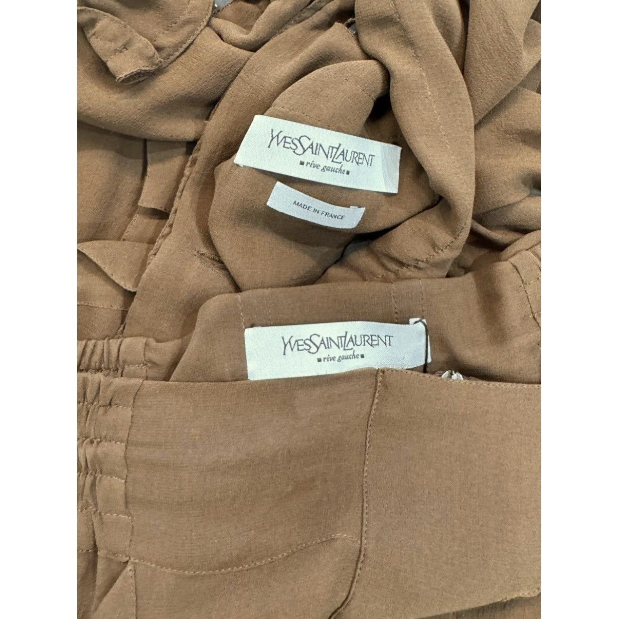Yves Saint Laurent Yves Saint Laurent by Tom Ford silk safari suit. Size S / US 4 / IT 40 - 5 Thumbnail