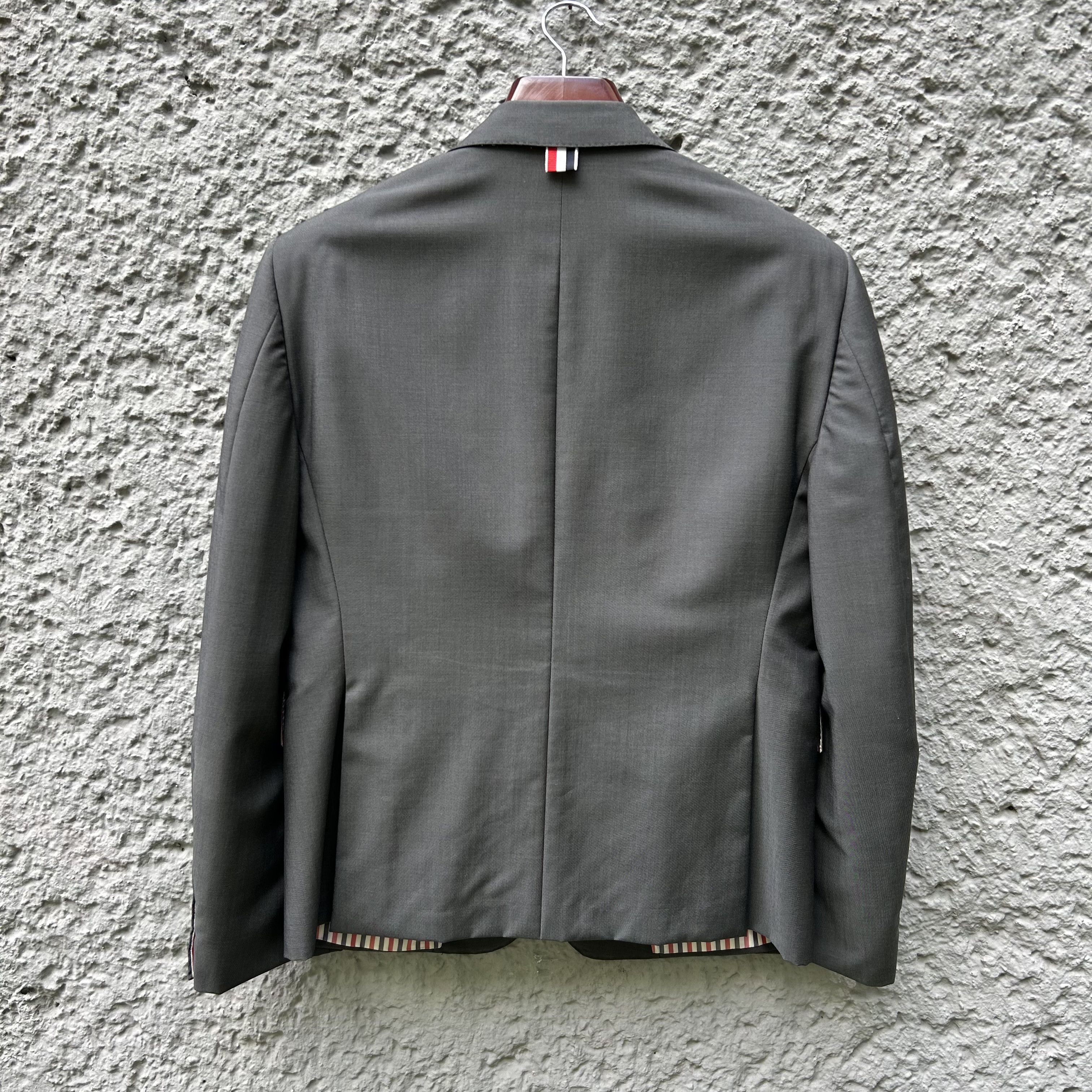 Thom Browne Thom Browne Grey Three-Roll-Two Blazer Jacket Size 50R - 2 Thumbnail