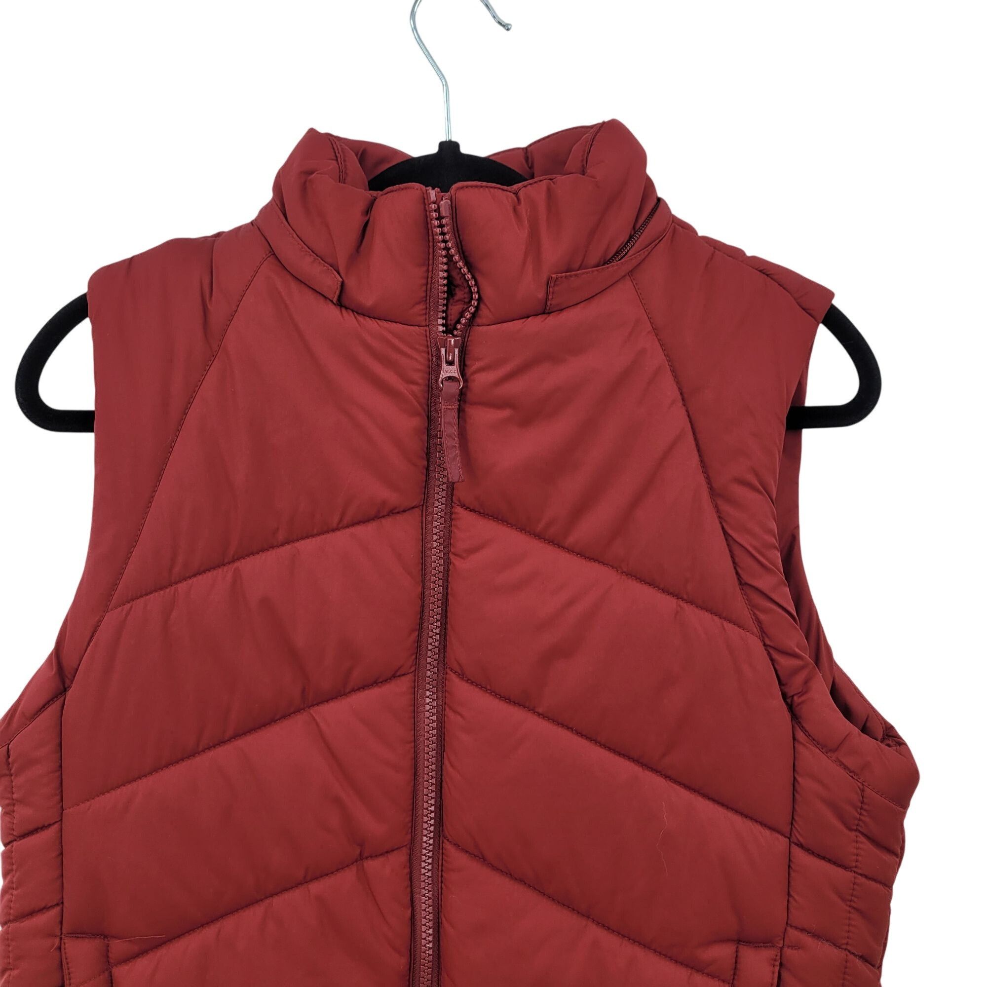 Vintage Vintage Red Quilted Puffer Vest 14/16 Cotton Down Insulation Size L / US 10 / IT 46 - 5 Thumbnail