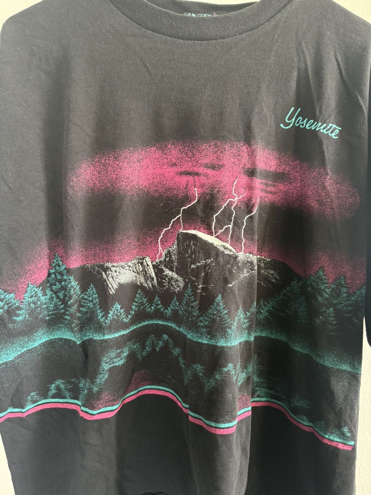Habitat Black vintage 90s Habitat Yosemite National Park t-shirt tee Size US L / EU 52-54 / 3 - 3 Thumbnail