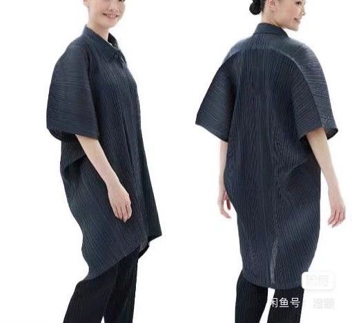 Issey Miyake Issey Miyake size:3 Charcoal grey pleated coat Size M / US 6-8 / IT 42-44 - 6 Thumbnail