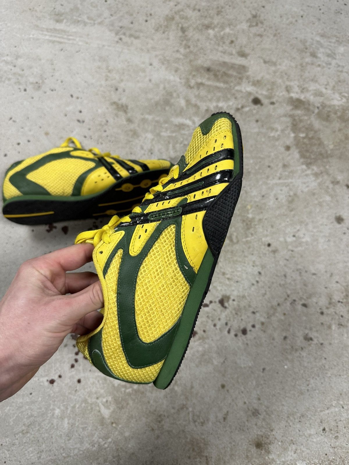 Adidas × Vintage Vintage 2005 Adidas Techstar Brazil Cosmos Racer Sneakers Size US 6.5 / EU 39-40 - 2 Thumbnail