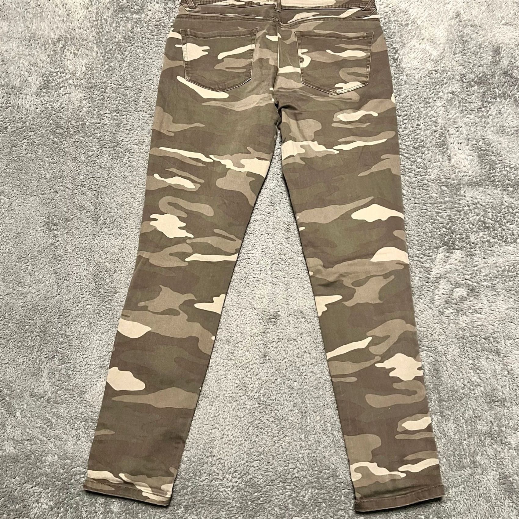 Vintage Democracy Pants Womens 10 Brown Gray Camo Ankle Stretch Zip Pocket 32x29 Womens Size 32" / US 10 / IT 46 - 4 Thumbnail
