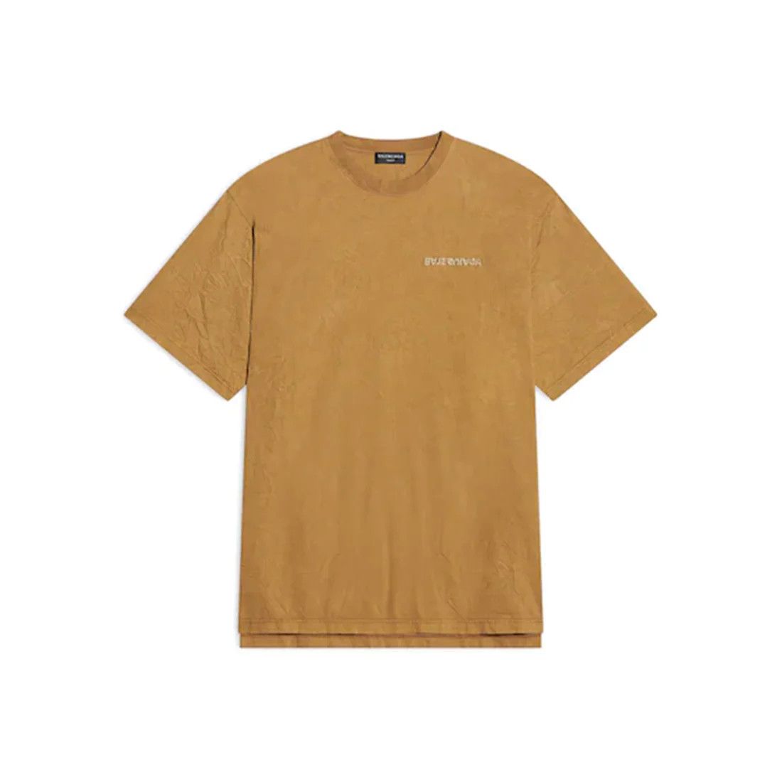 image of Balenciaga O1Mt1Gz0524 Turn Slit T-Shirt In Beige, Men's (Size Small)