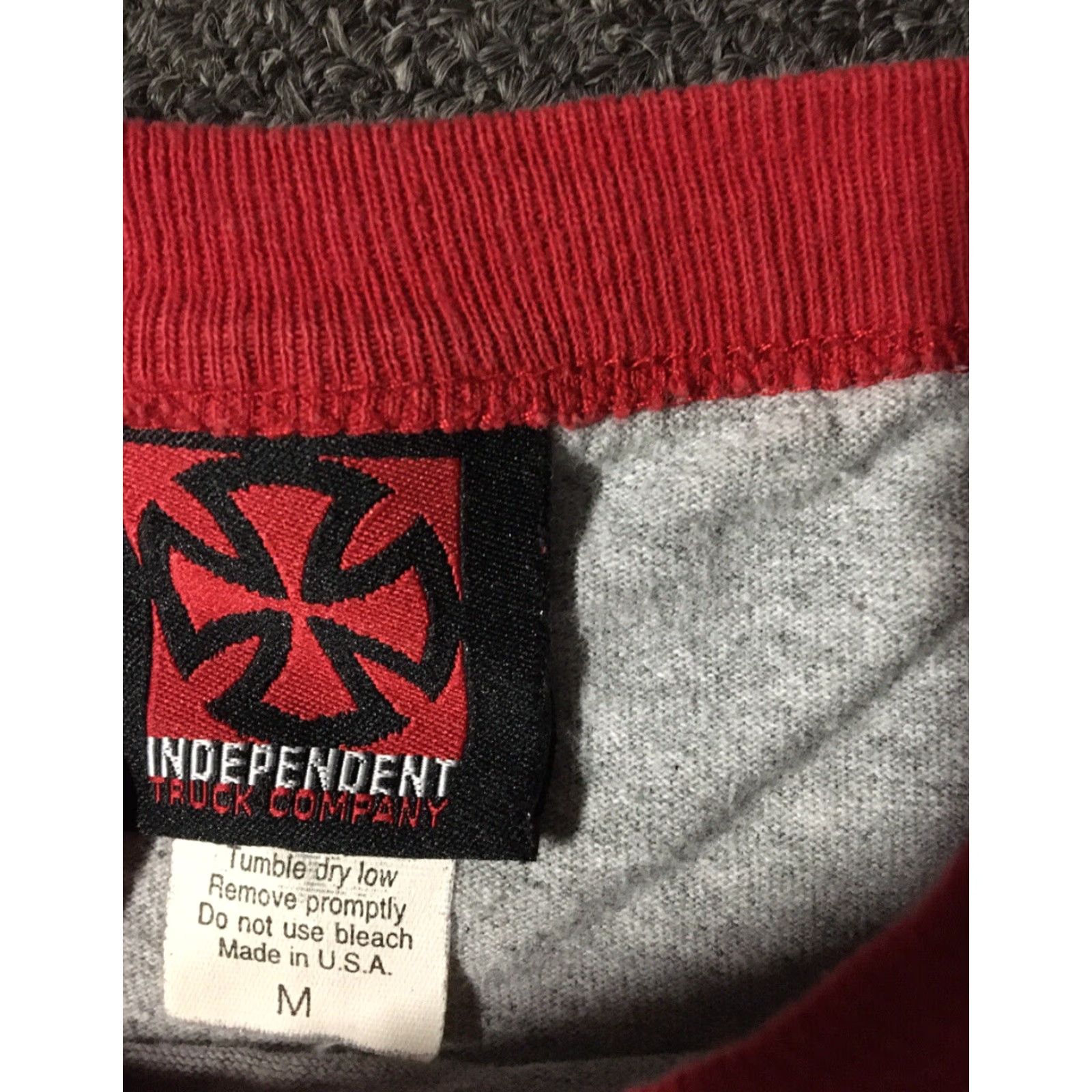 Thrasher VINTAGE 90s Independent Trucks Cross Shirt M USA Thrasher Shirt Mens Red Distressed Skateboard Fire Grunge NHS Y2K 80s 90s USA Size US M / EU 48-50 / 2 - 6 Thumbnail