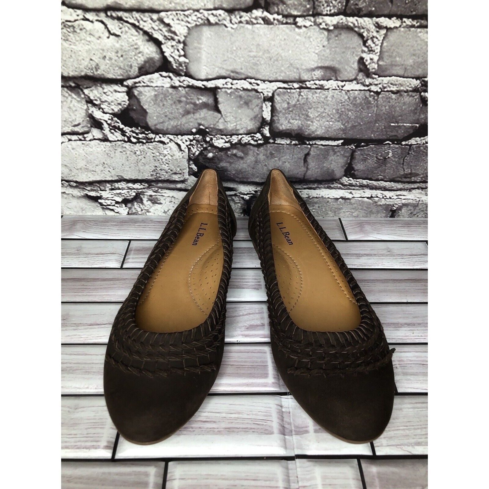 L.L. Bean L.L. Bean Brown Suede Leather Casual Flats Shoes Women’s Sz Size US 6 / IT 36 - 8 Thumbnail