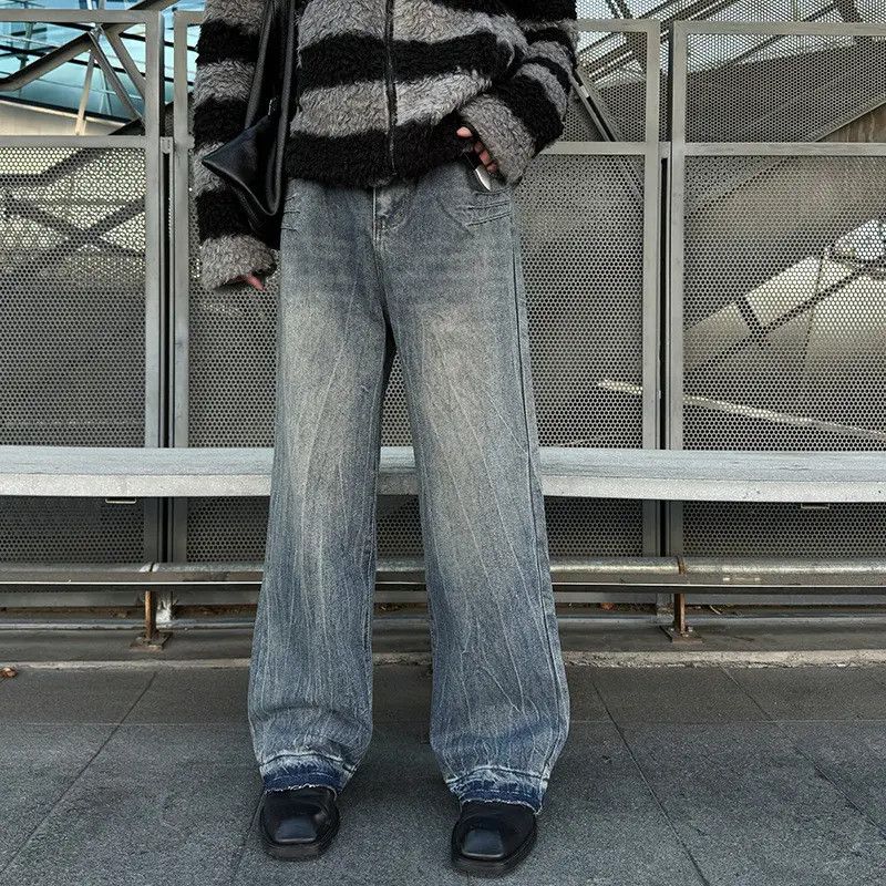 Japanese Brand × Jean Retro loose casual wide leg jeans Size US 32 / EU 48 - 6 Thumbnail