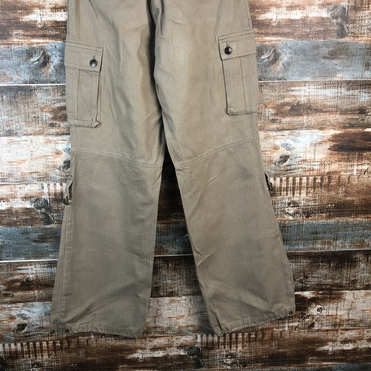 Japanese Brand DL Japanese Brand Brown Cargo Multipocket Pants #C704 Size 25" / US 0 / IT 36 - 15 Thumbnail