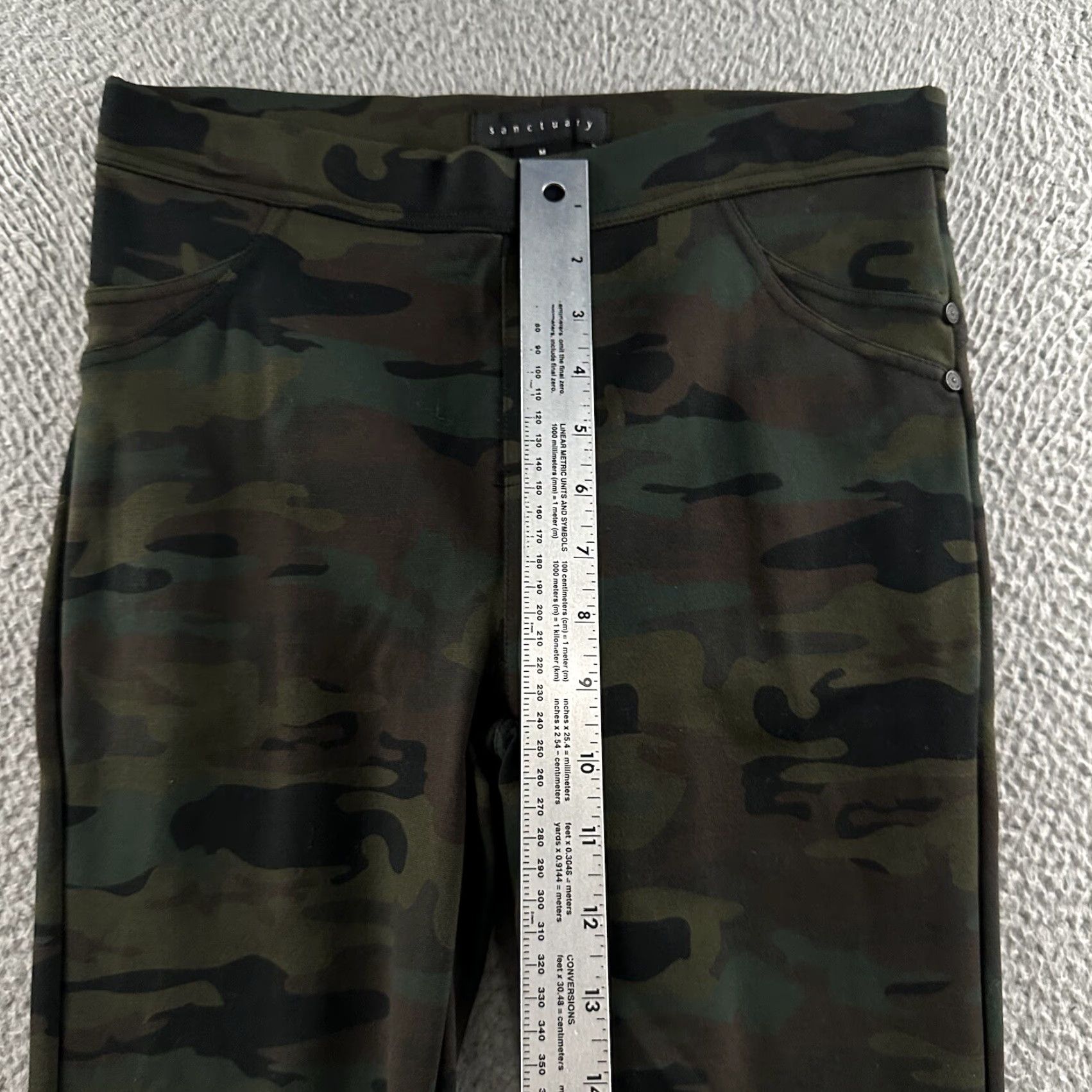 Sanctuary Sanctuary Womens Leggings Camo Multicolor M Pull On Ankle Nylon Rayon Blend Size 32" / US 10 / IT 46 - 6 Thumbnail