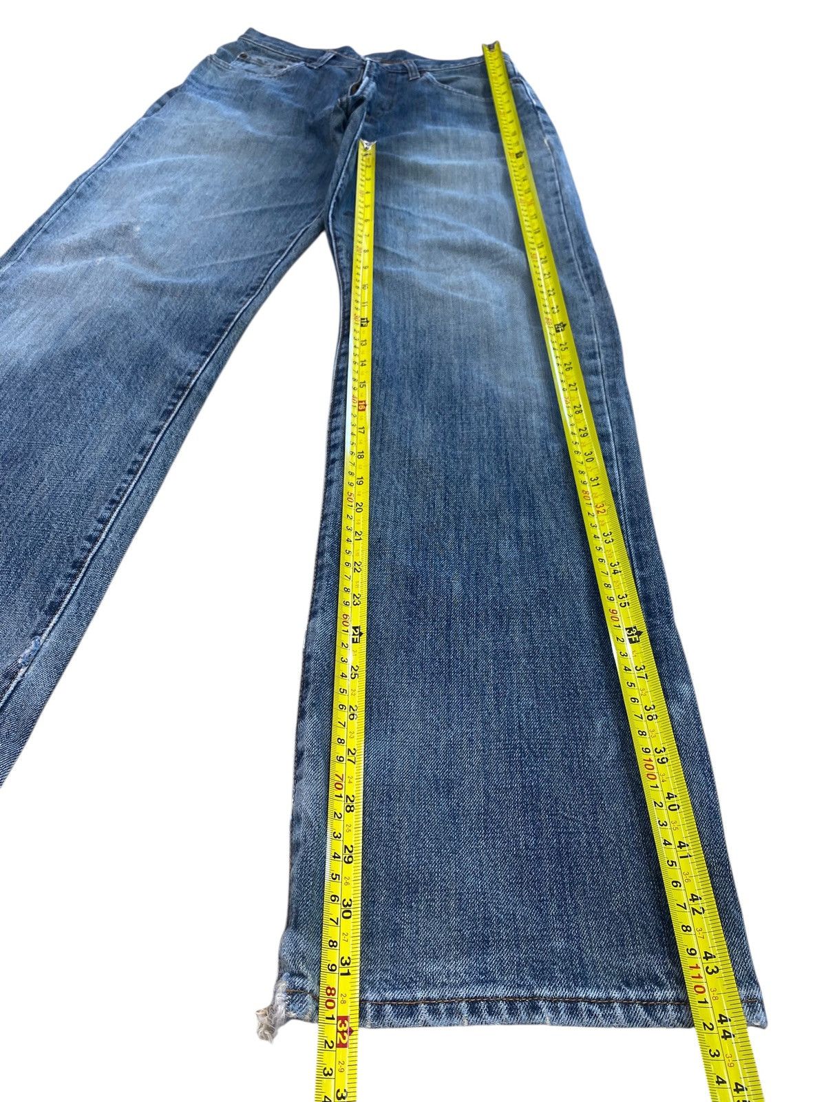 Japanese Brand Japanese Brand Gold Rush Blue Faded Wash Style Loose Jeans Size US 28 / EU 44 - 11 Thumbnail