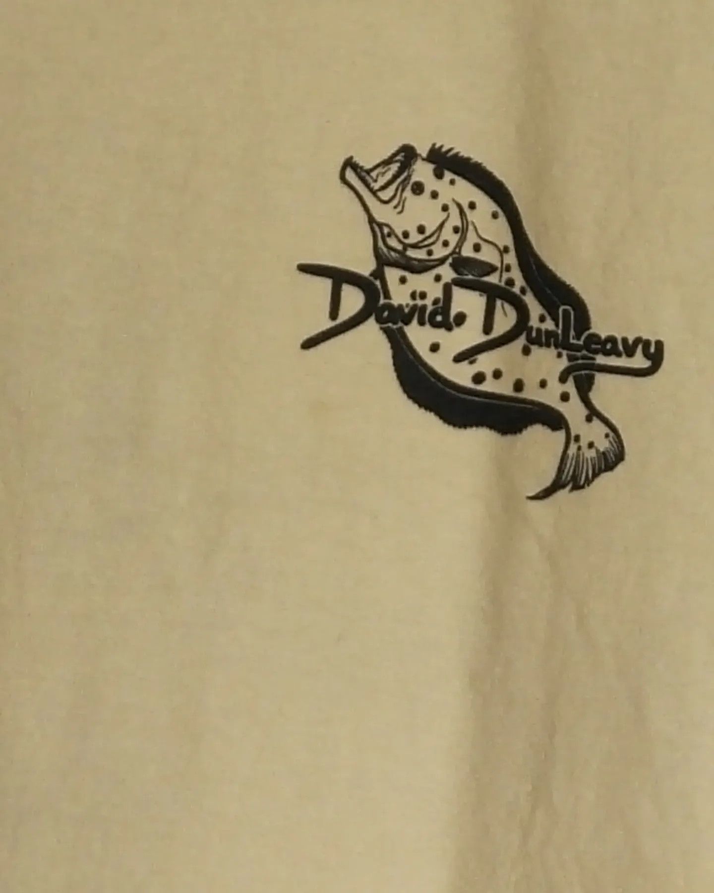 Vintage David DunLeavy Fish Art Big Print Yellow Stained Tees Size US L / EU 52-54 / 3 - 4 Thumbnail