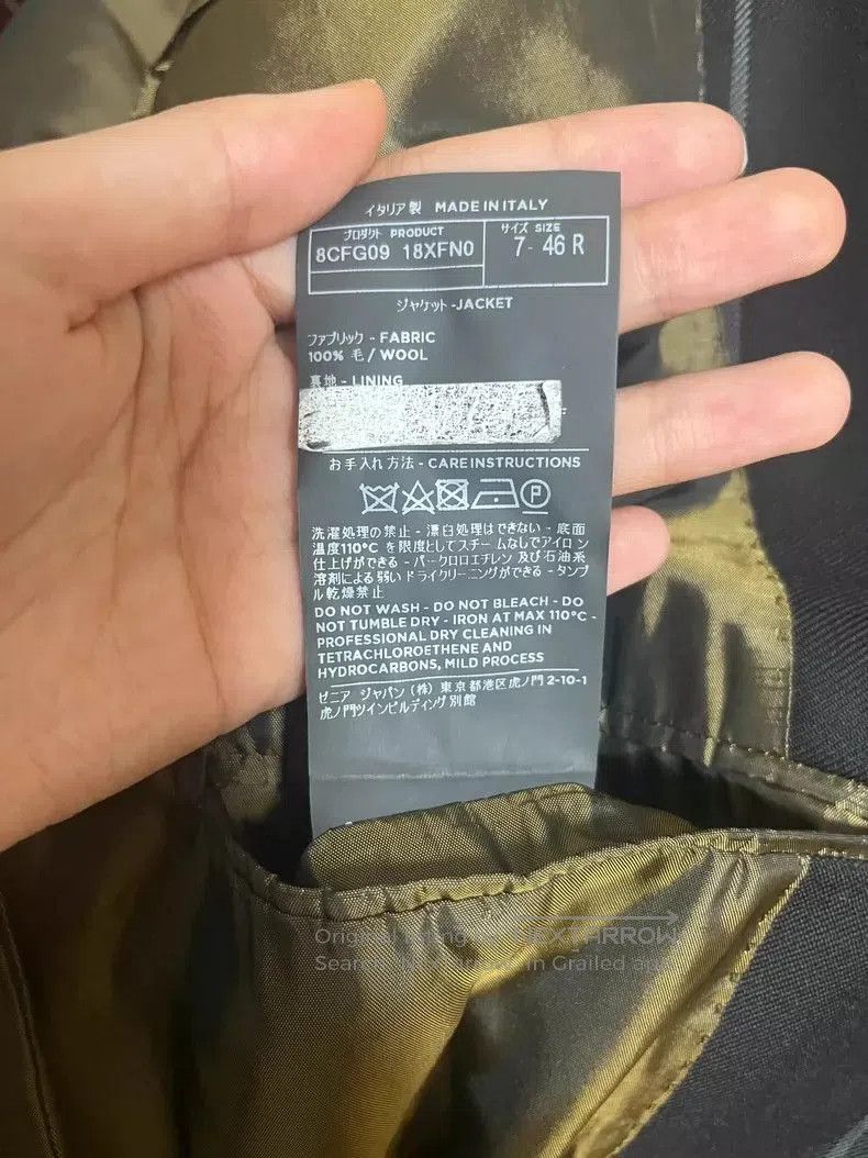 Fear of God FOG x Zegna Striped Black Blazer. Size US S / EU 44-46 / 1 - 3 Thumbnail